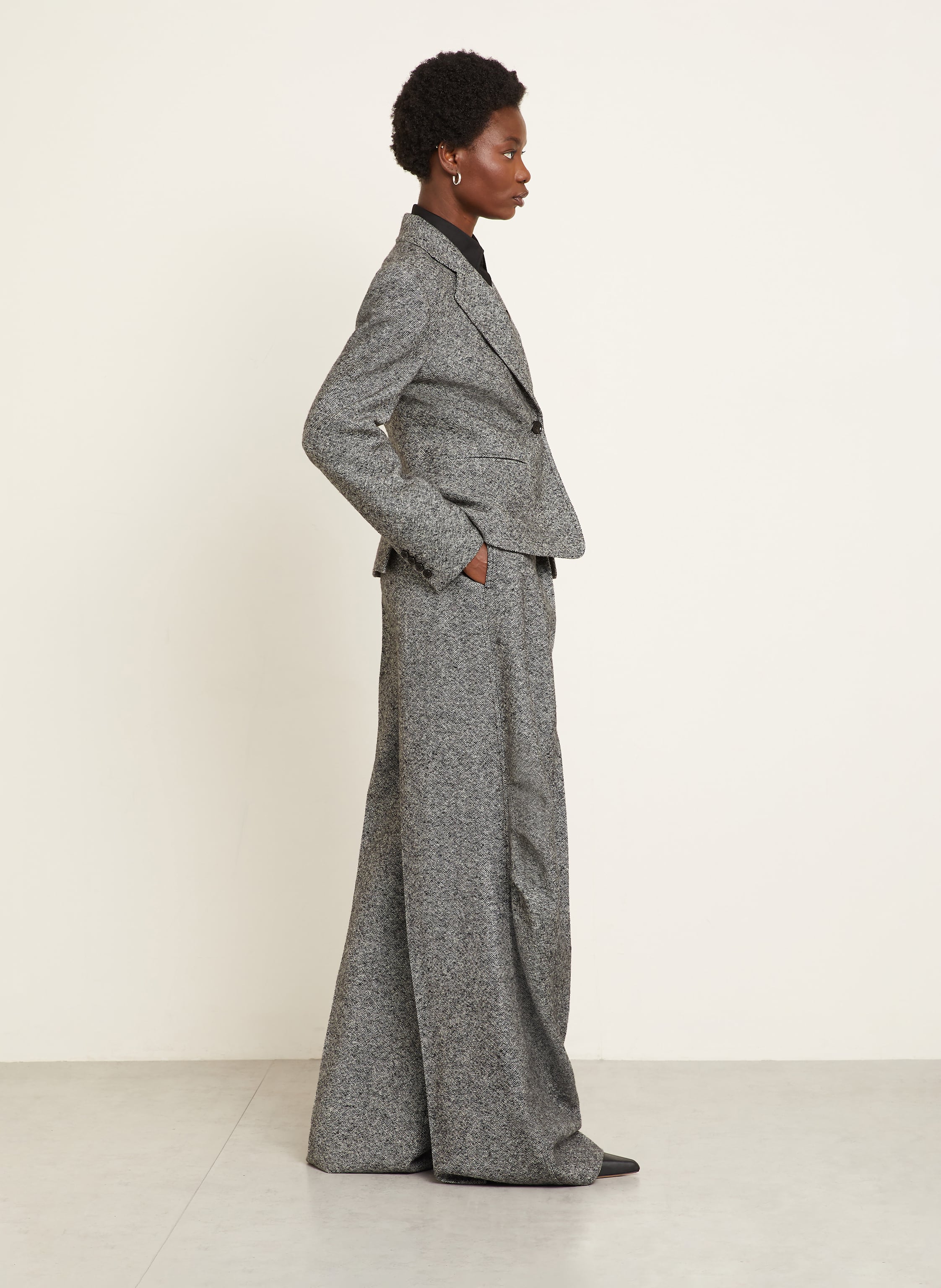 Thumbnail - Max Mara Marlenehose Simone Mit Seide schwarz