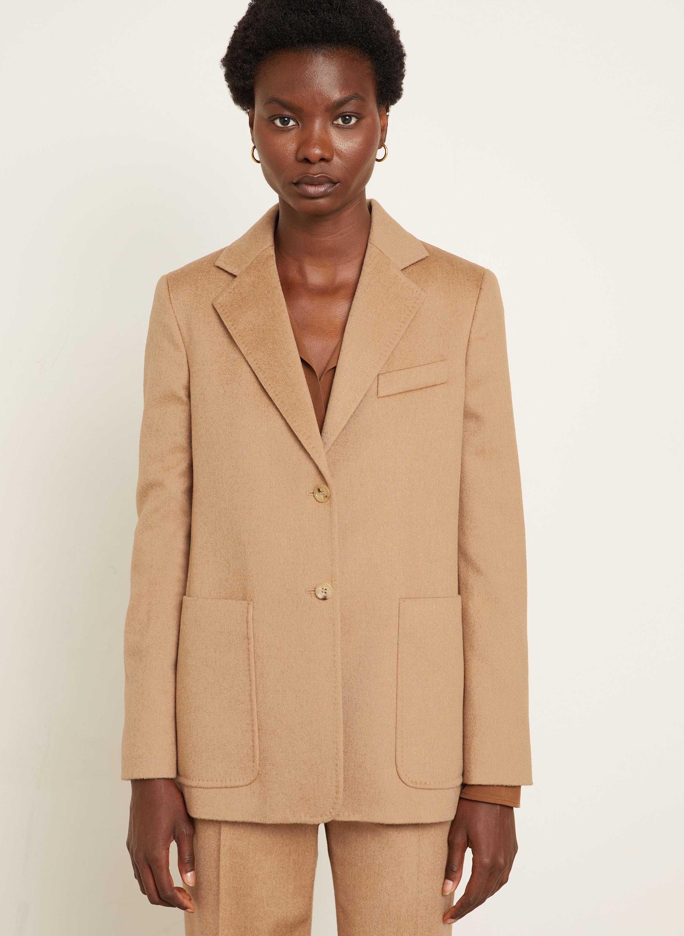 Thumbnail - Max Mara Kamelhaar-Blazer Belluno braun