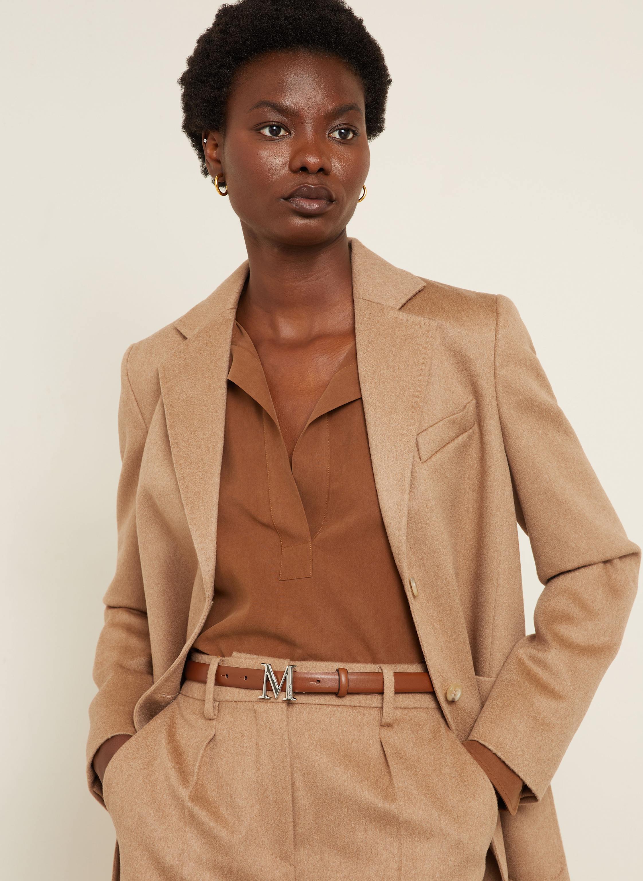 Thumbnail - Max Mara Kamelhaar-Blazer Belluno braun