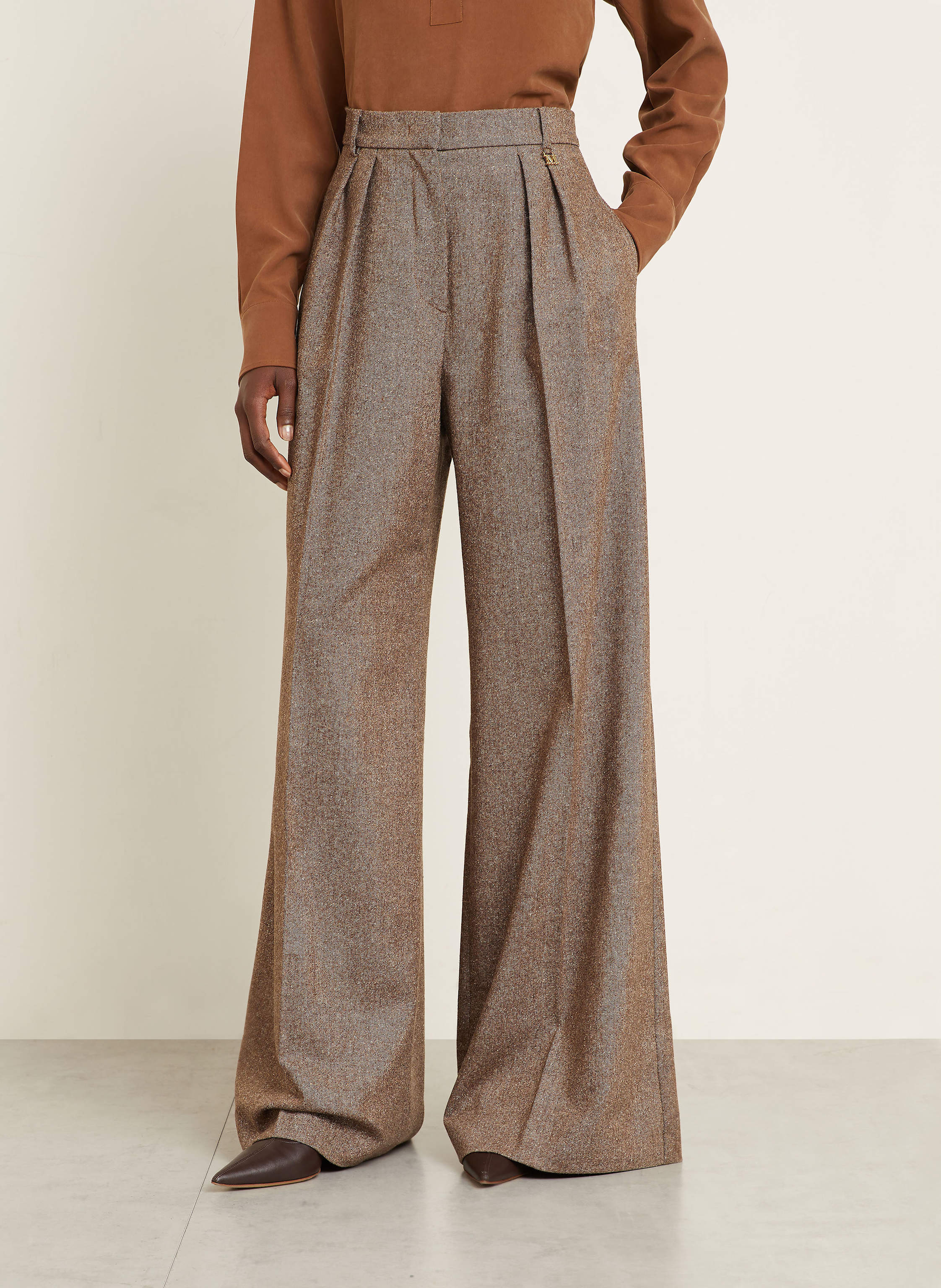 Thumbnail - Max Mara Marlenehose Brava braun