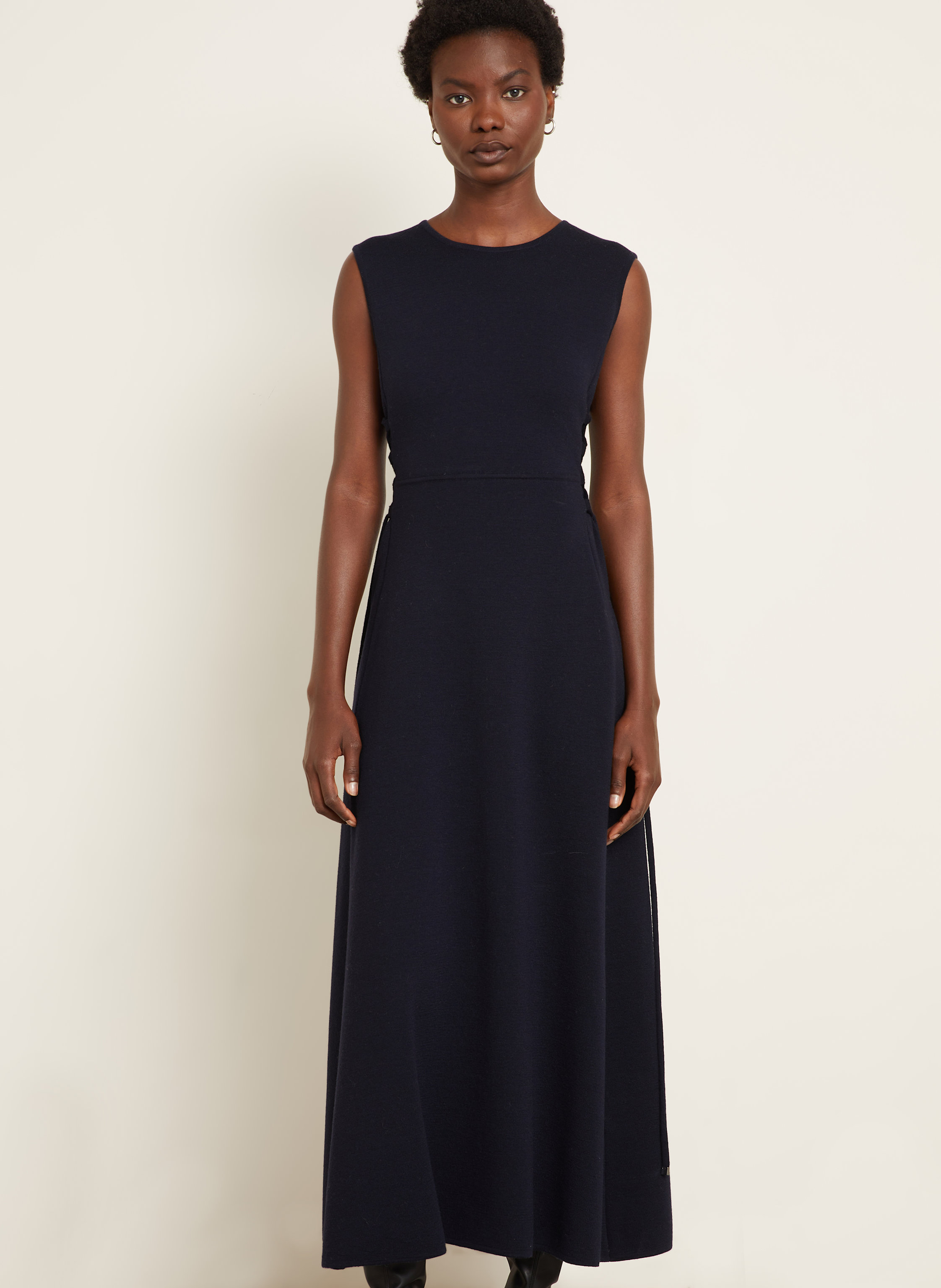 Thumbnail - Max Mara Strickkleid Delfi blau