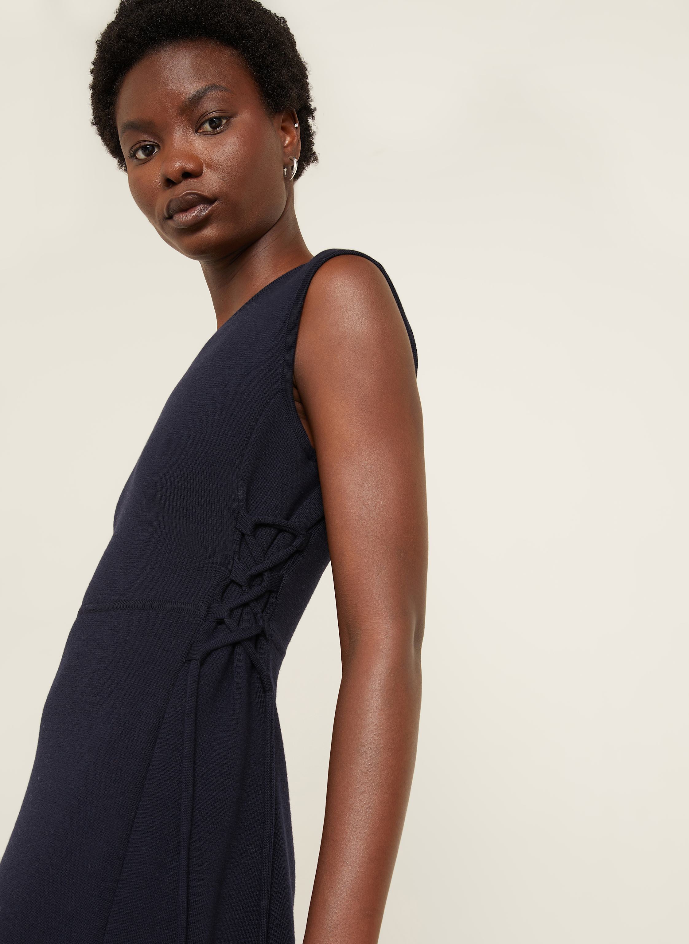 Thumbnail - Max Mara Strickkleid Delfi blau