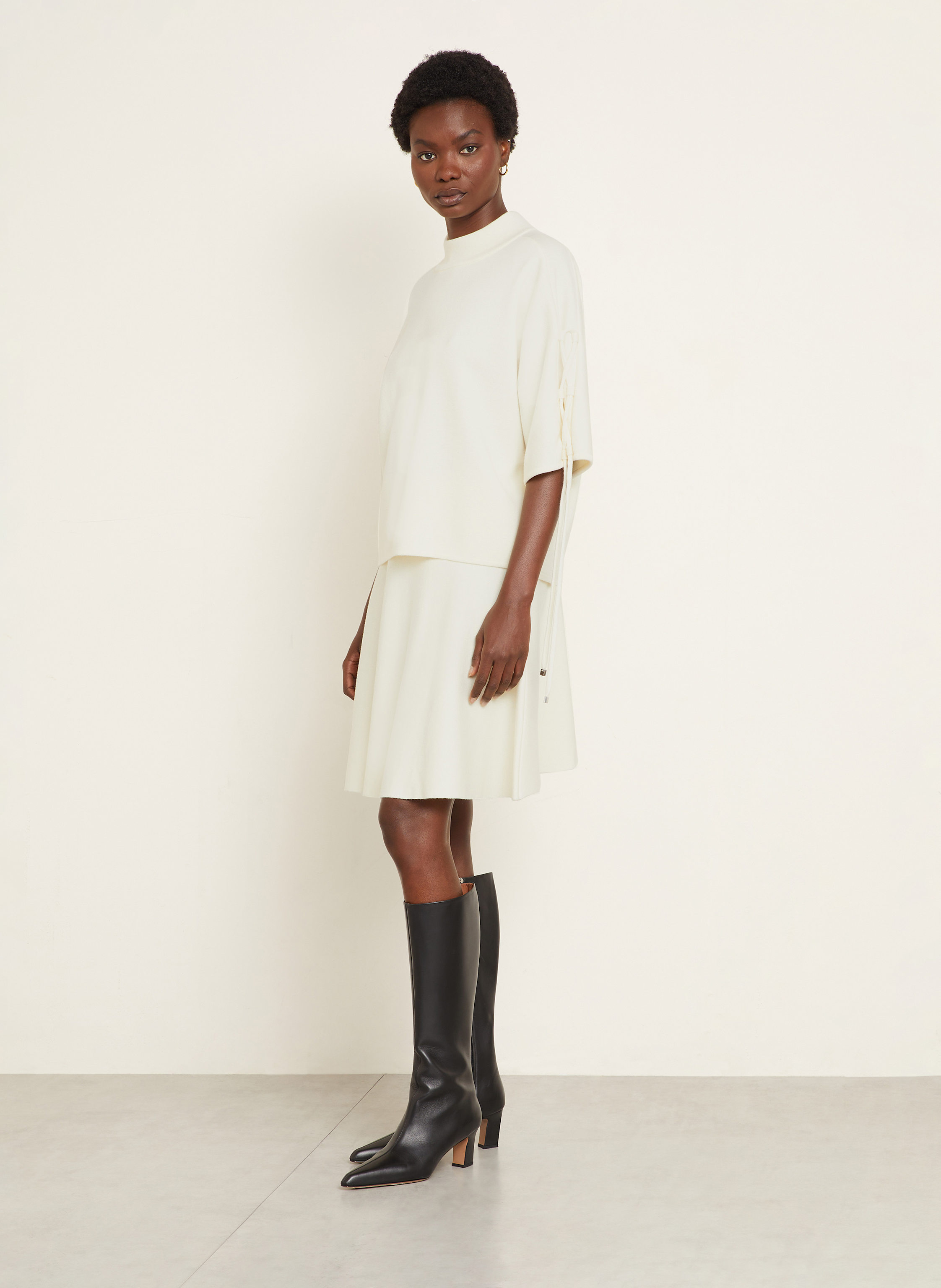 Thumbnail - Max Mara Strickrock Ubalda weiss
