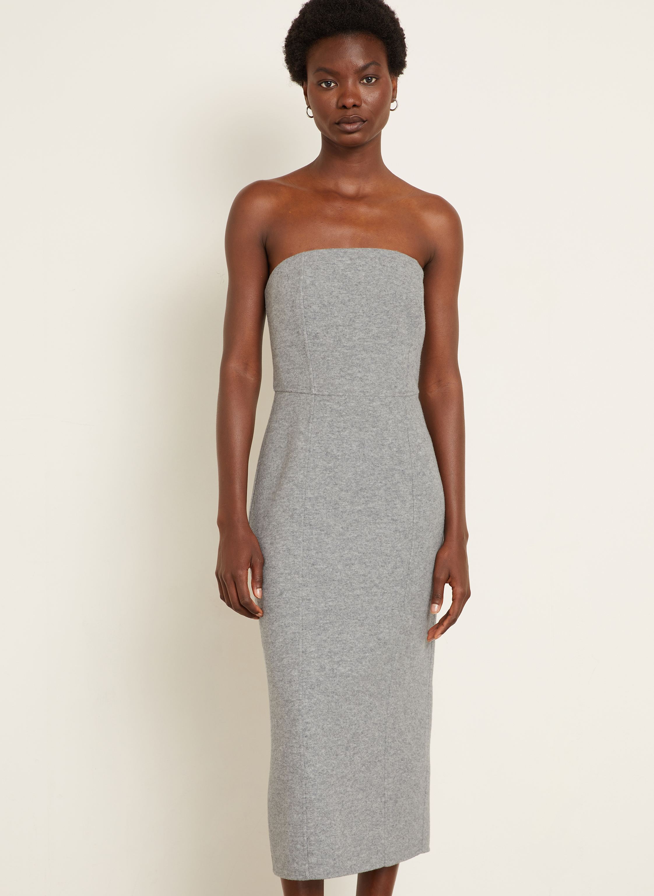 Thumbnail - Max Mara Strickkleid Libbra grau