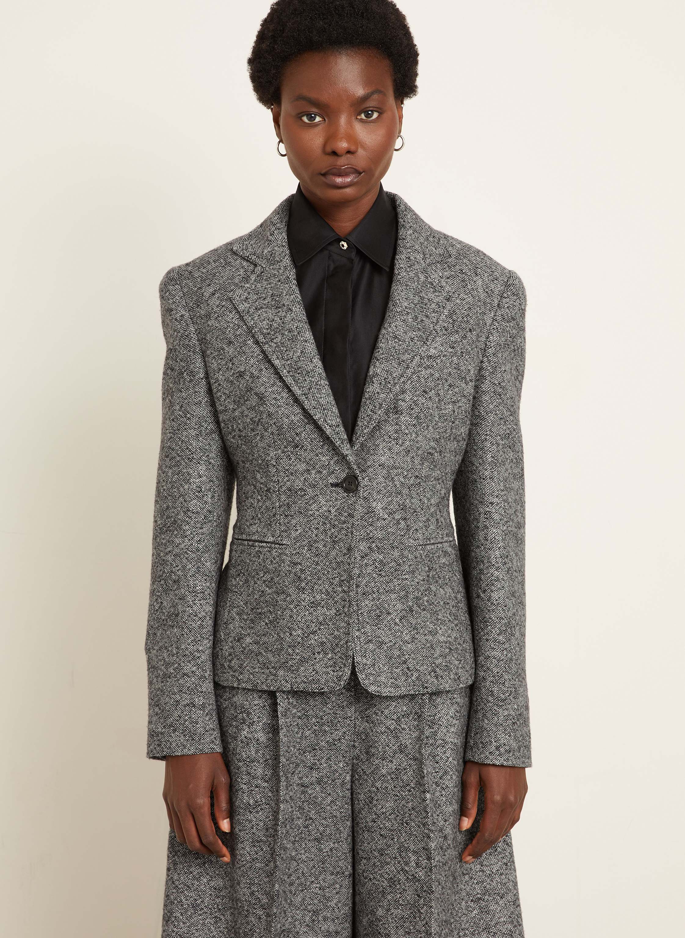 Thumbnail - Max Mara Blazer Salmone Mit Seide schwarz