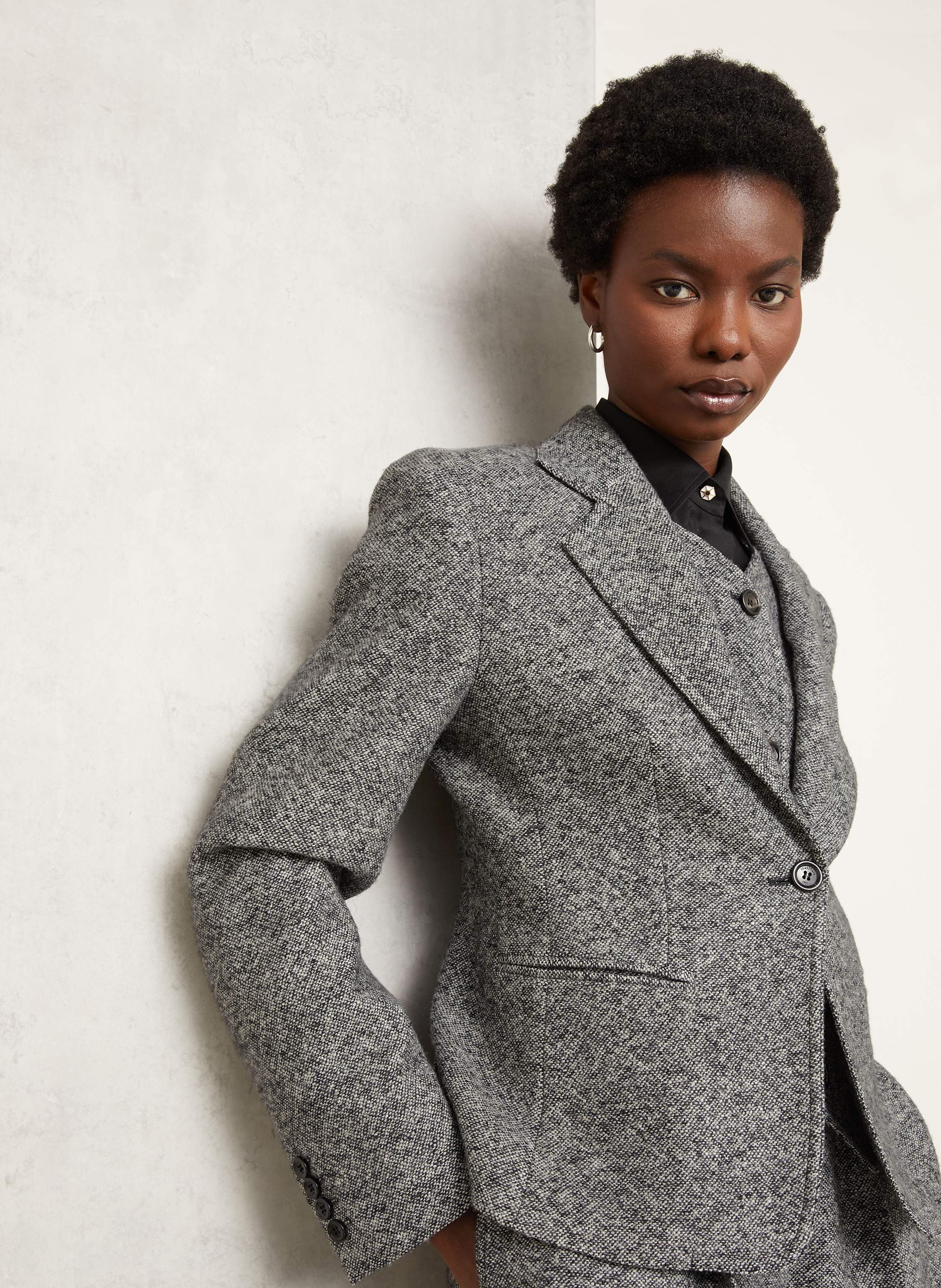 Thumbnail - Max Mara Blazer Salmone Mit Seide schwarz