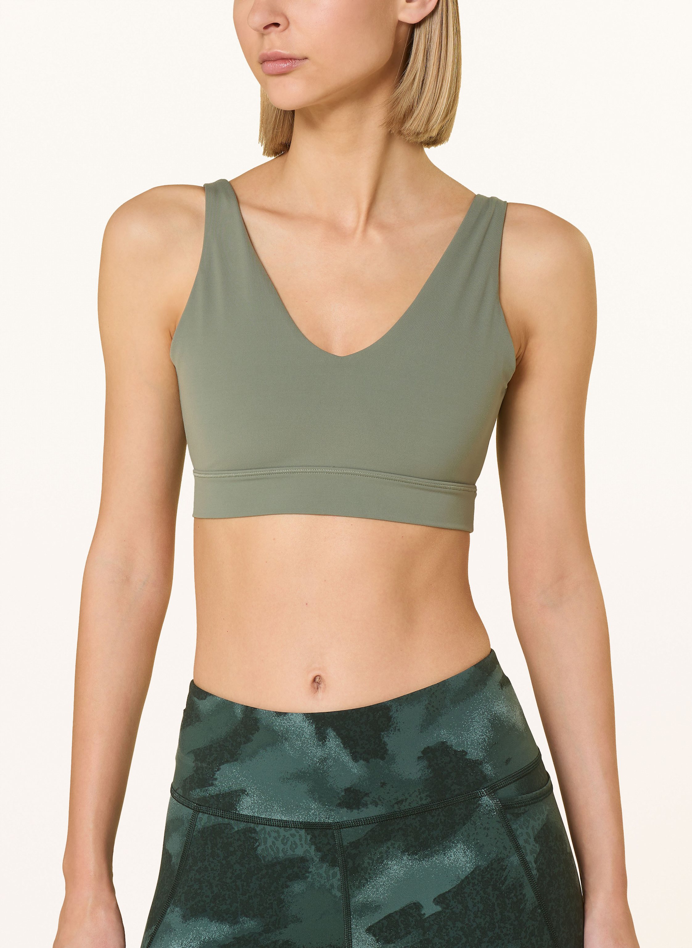Thumbnail - Sweaty Betty Sport-Bh Ultimate Studio Voop gruen