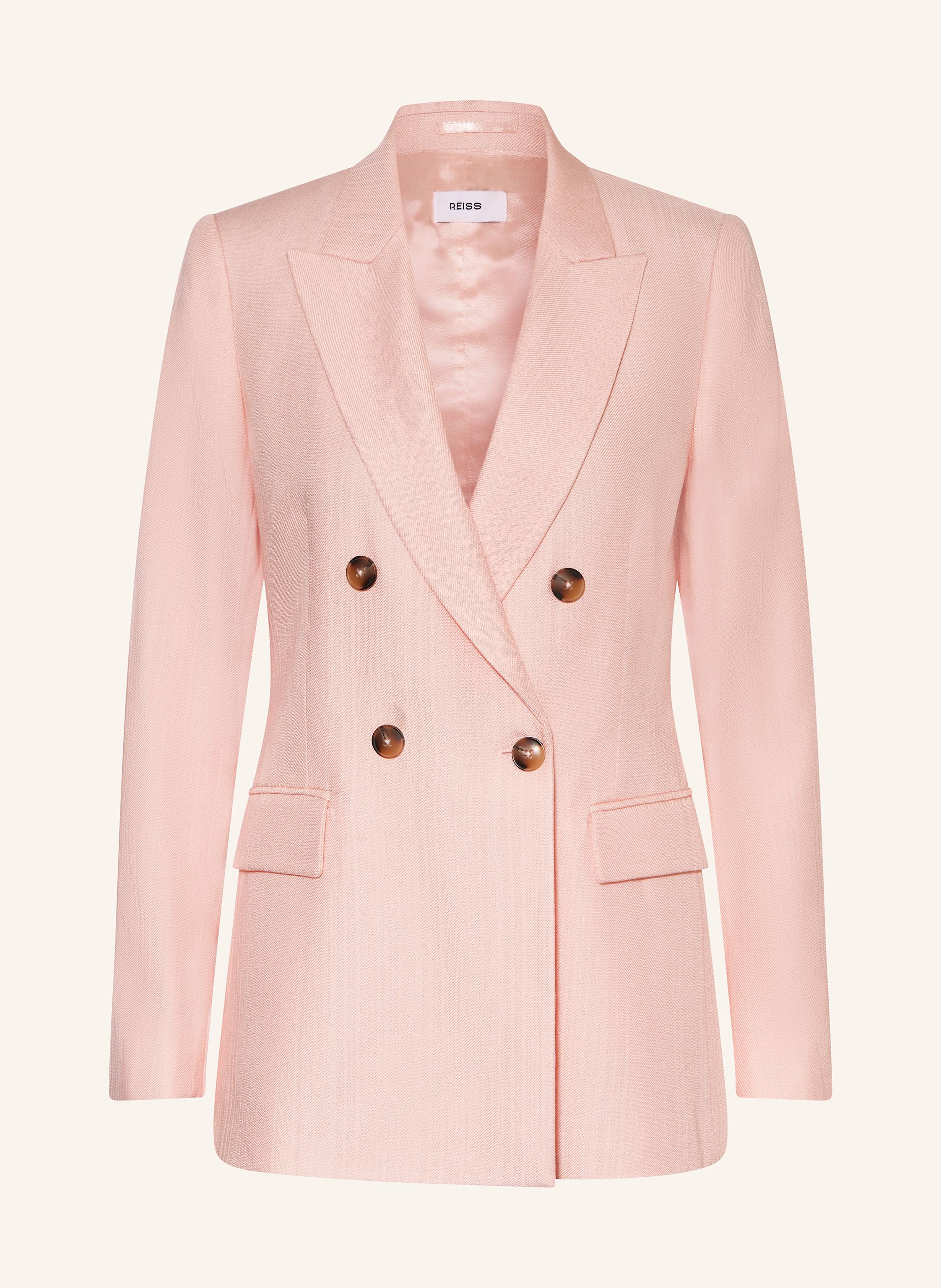 【海外限定】REISSジャケット☆Magda Double-Breasted Peak-Lape Buy Reiss Pink Magda Double-Breasted Peak-Lapel Suit Jacket