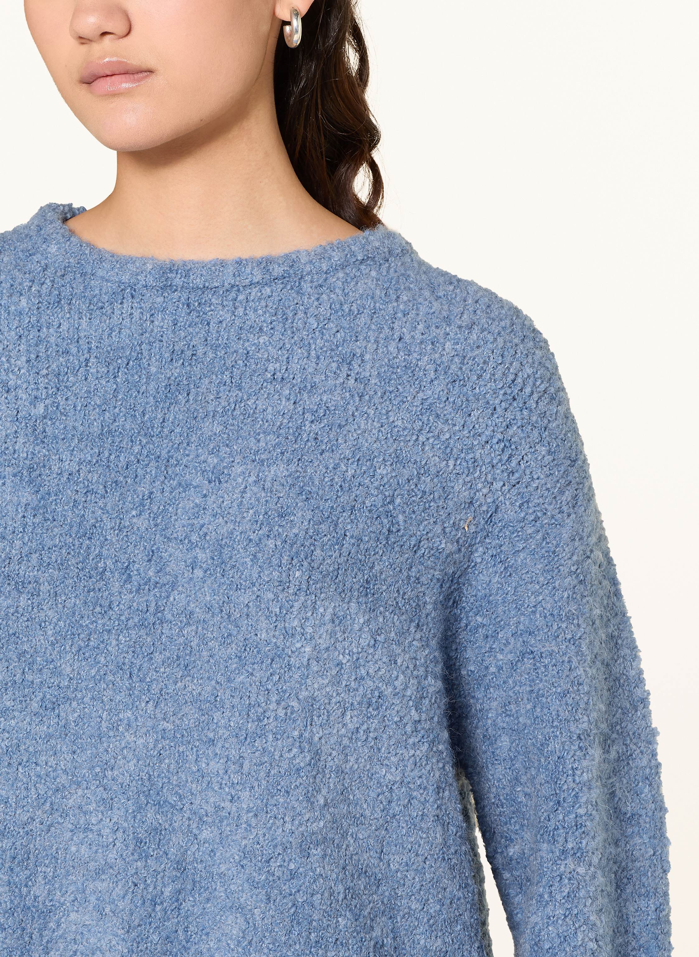 Thumbnail - Ichi Bouclé-Pullover Ihblarisa blau