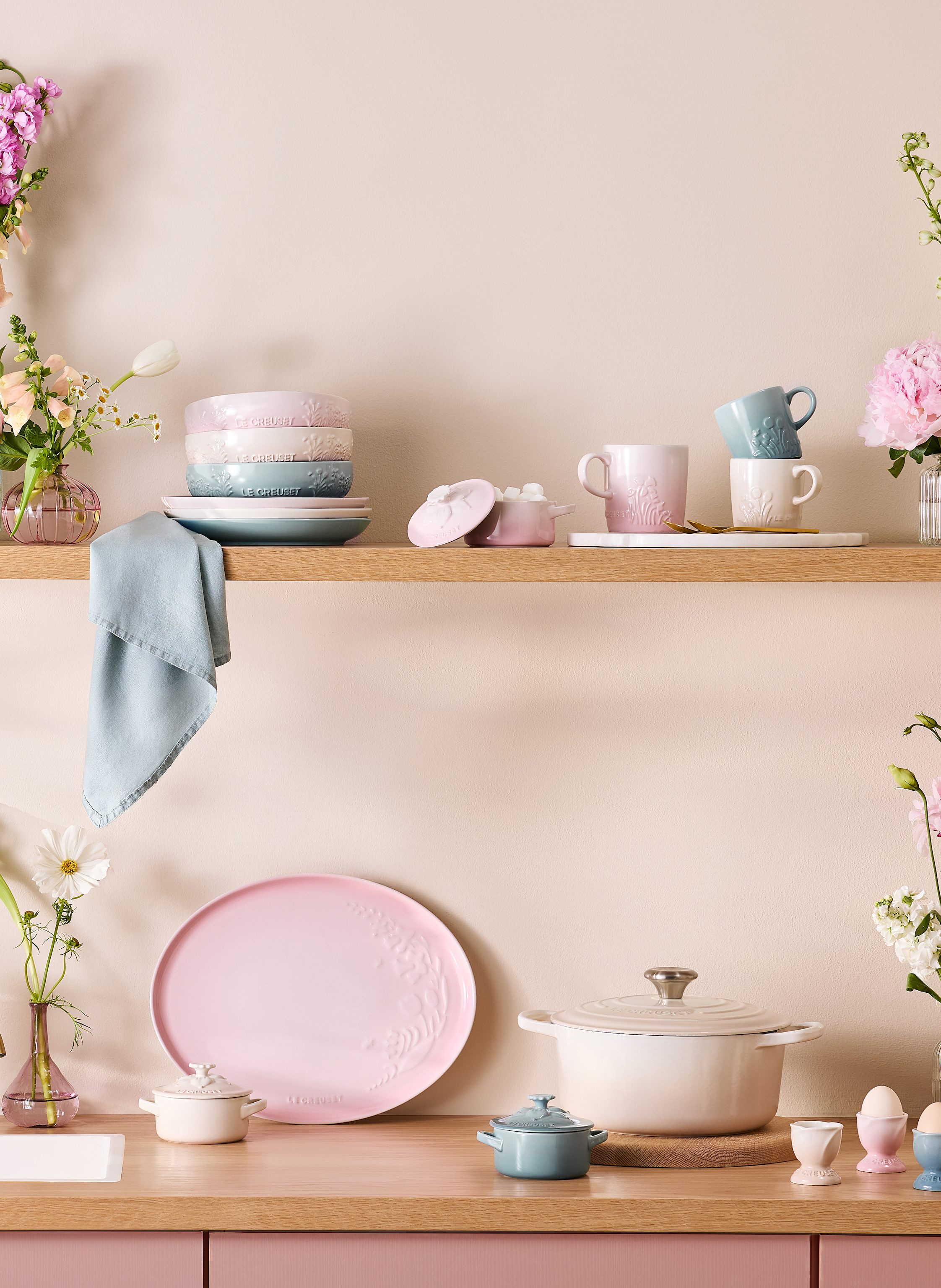 Thumbnail - Le Creuset Schüssel Jardin rosa