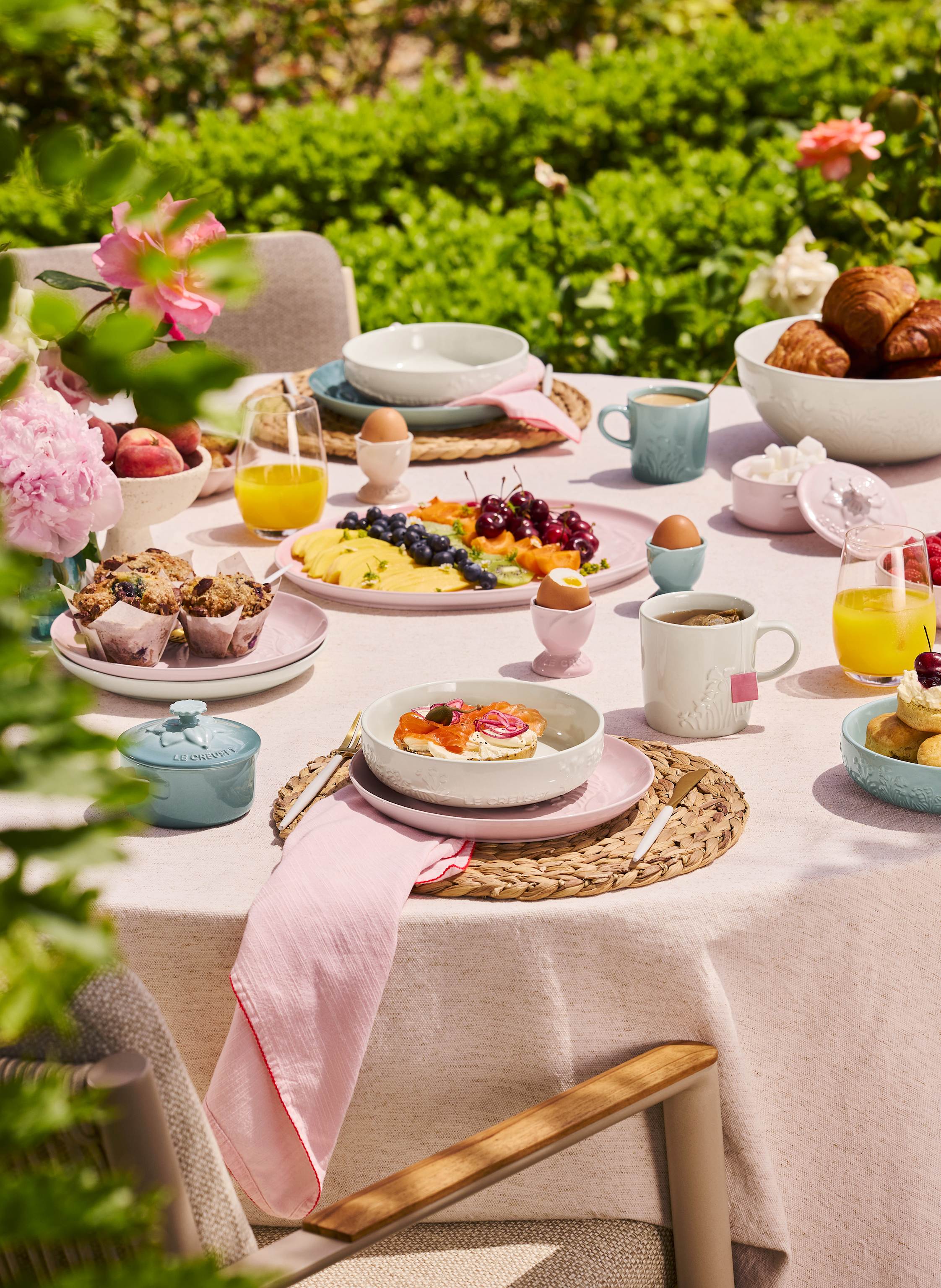 Thumbnail - Le Creuset Speiseteller Jardin rosa