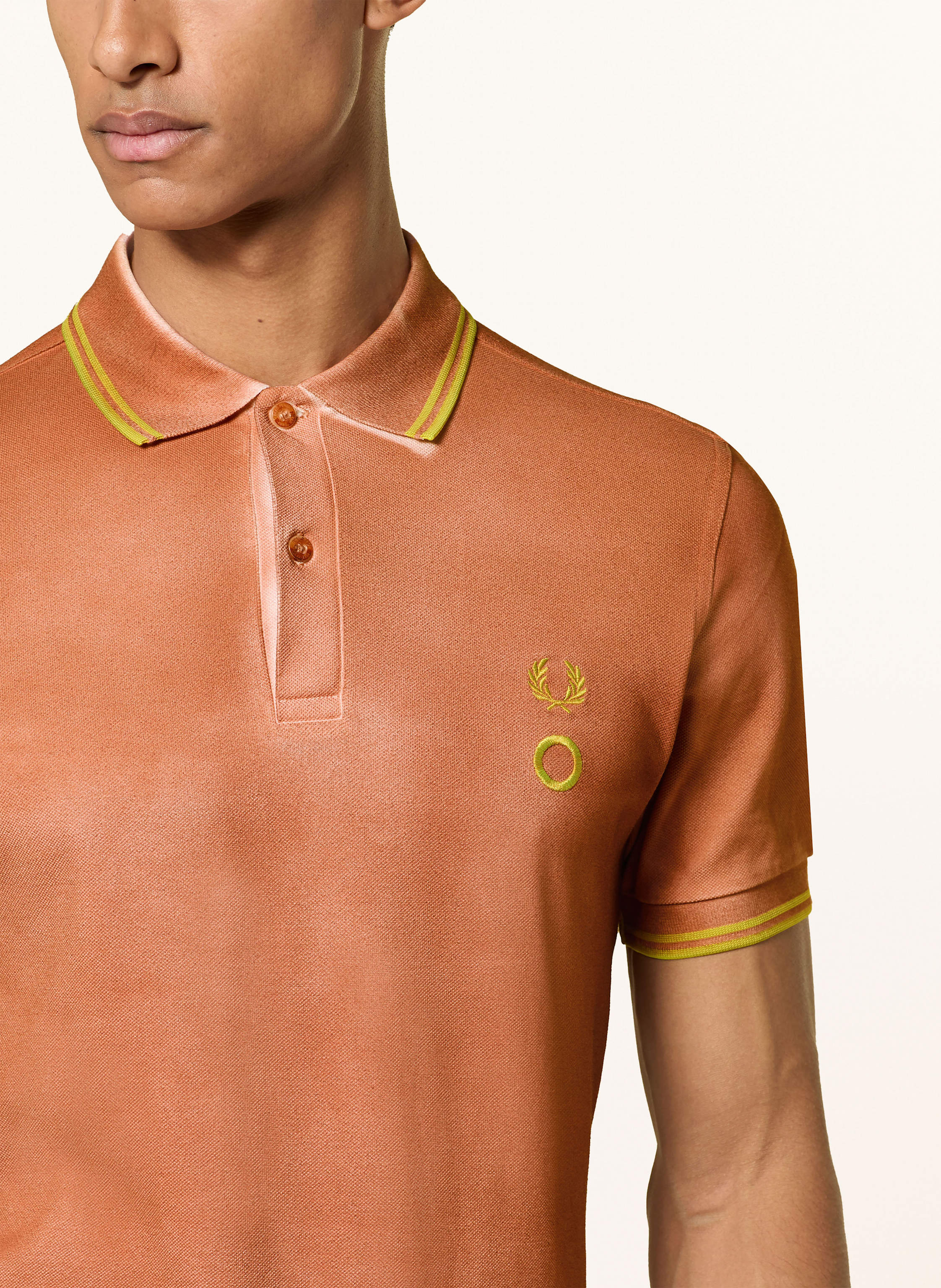 Thumbnail - Fred Perry Piqué-Poloshirt Regular Fit rot