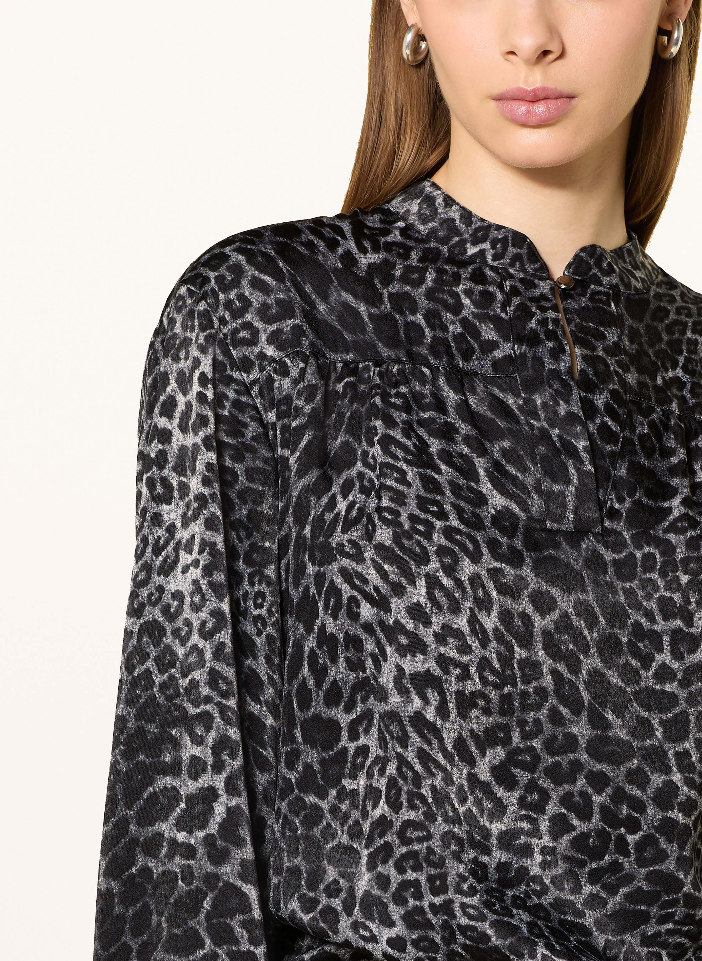 Thumbnail - Cinque Blusenshirt Citalo Aus Satin grau