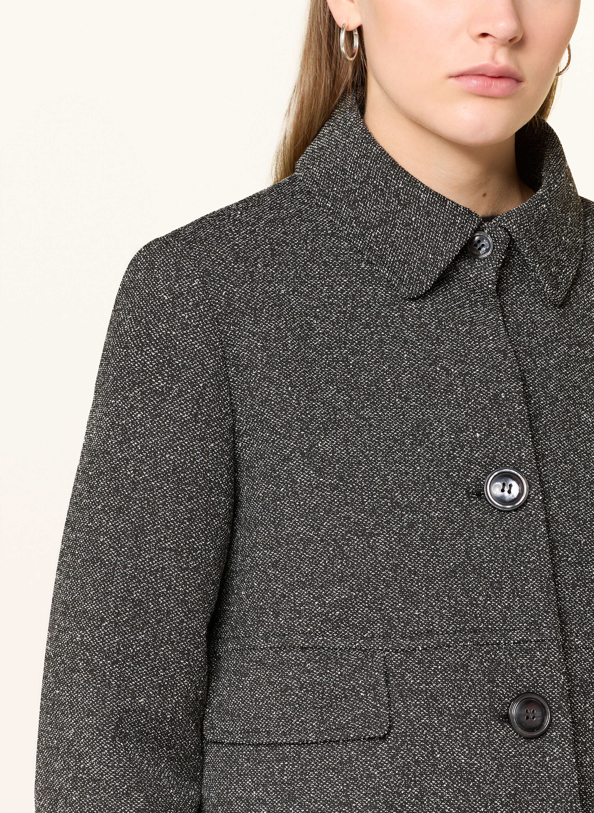 Thumbnail - Cinque Kastenjacke Cilotte Mit 3/4-Arm schwarz