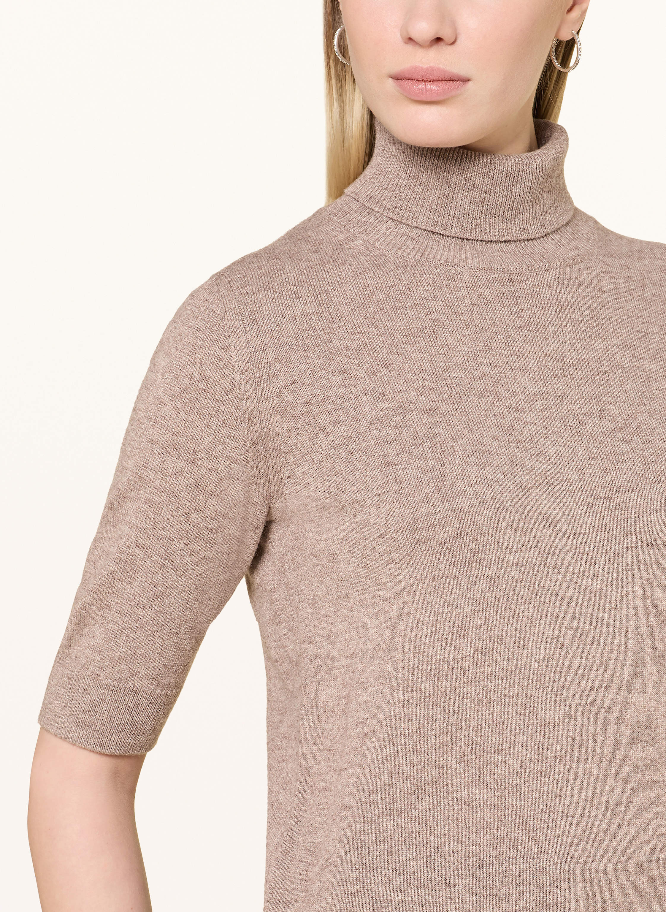 Thumbnail - Cinque Rollkragenpullover Cibruna Mit 3/4-Arm beige