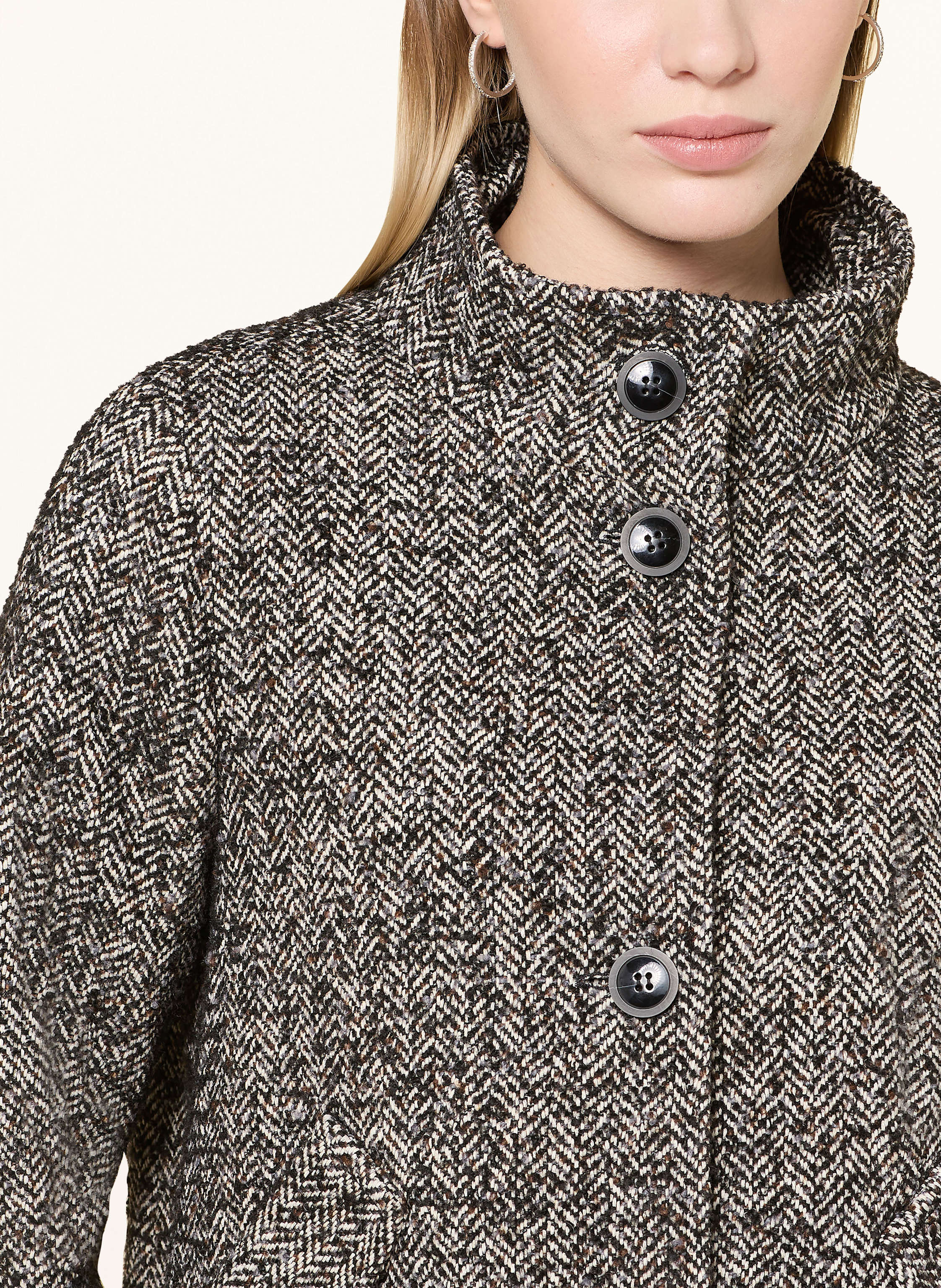 Thumbnail - Cinque Bouclé-Jacke Cijolino schwarz