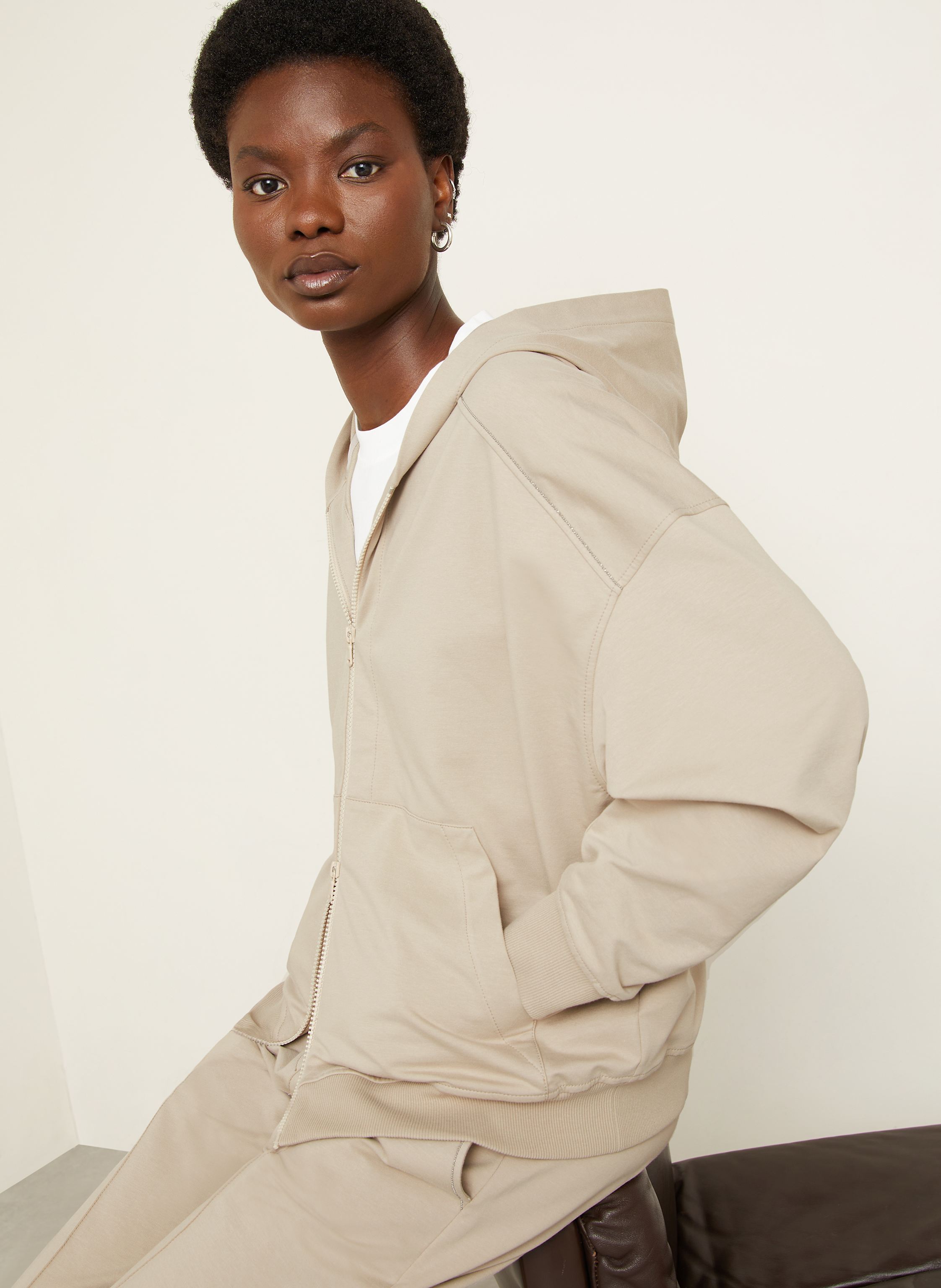 Thumbnail - Brunello Cucinelli Sweatjacke silber