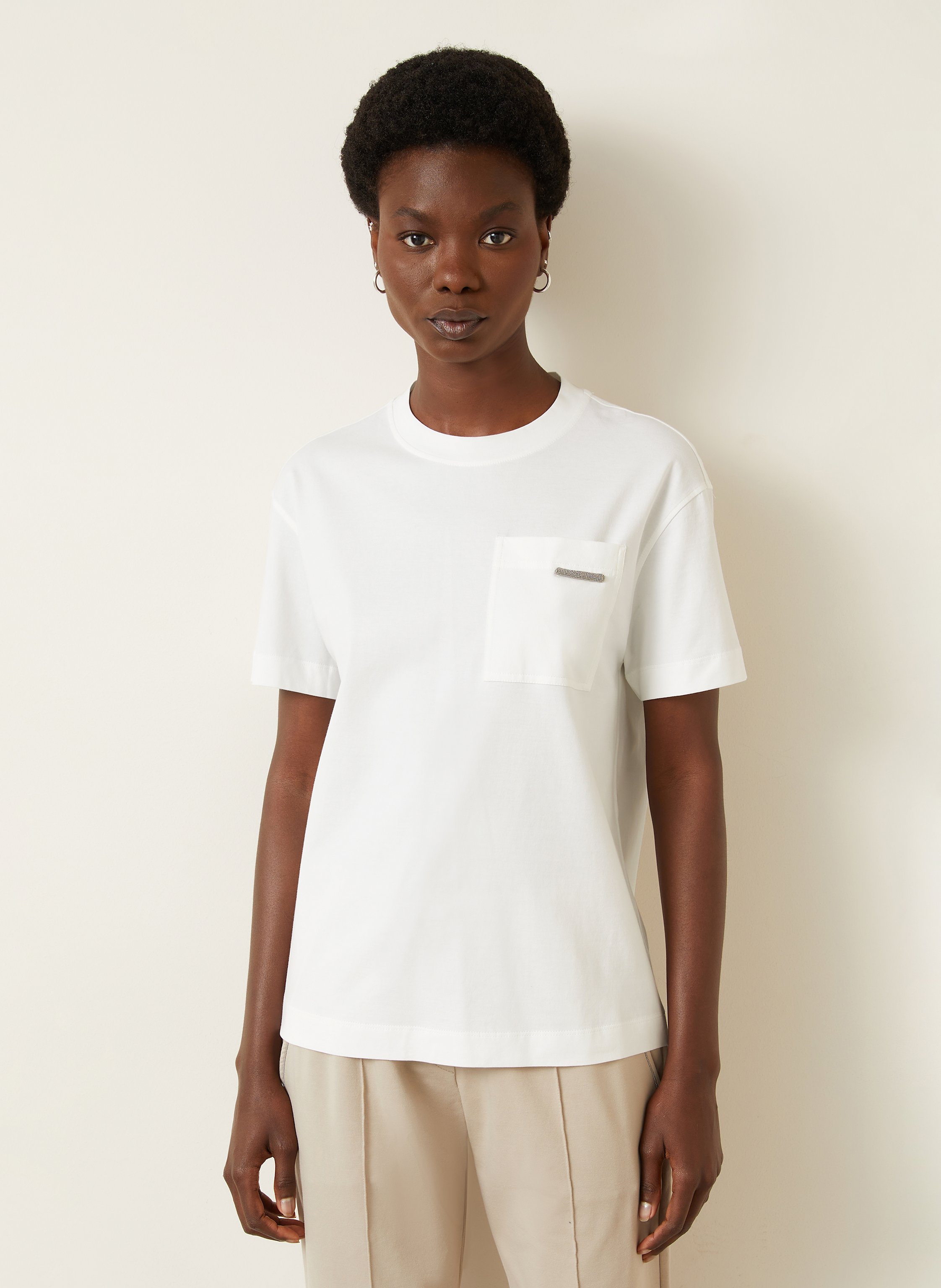 Thumbnail - Brunello Cucinelli T-Shirt weiss