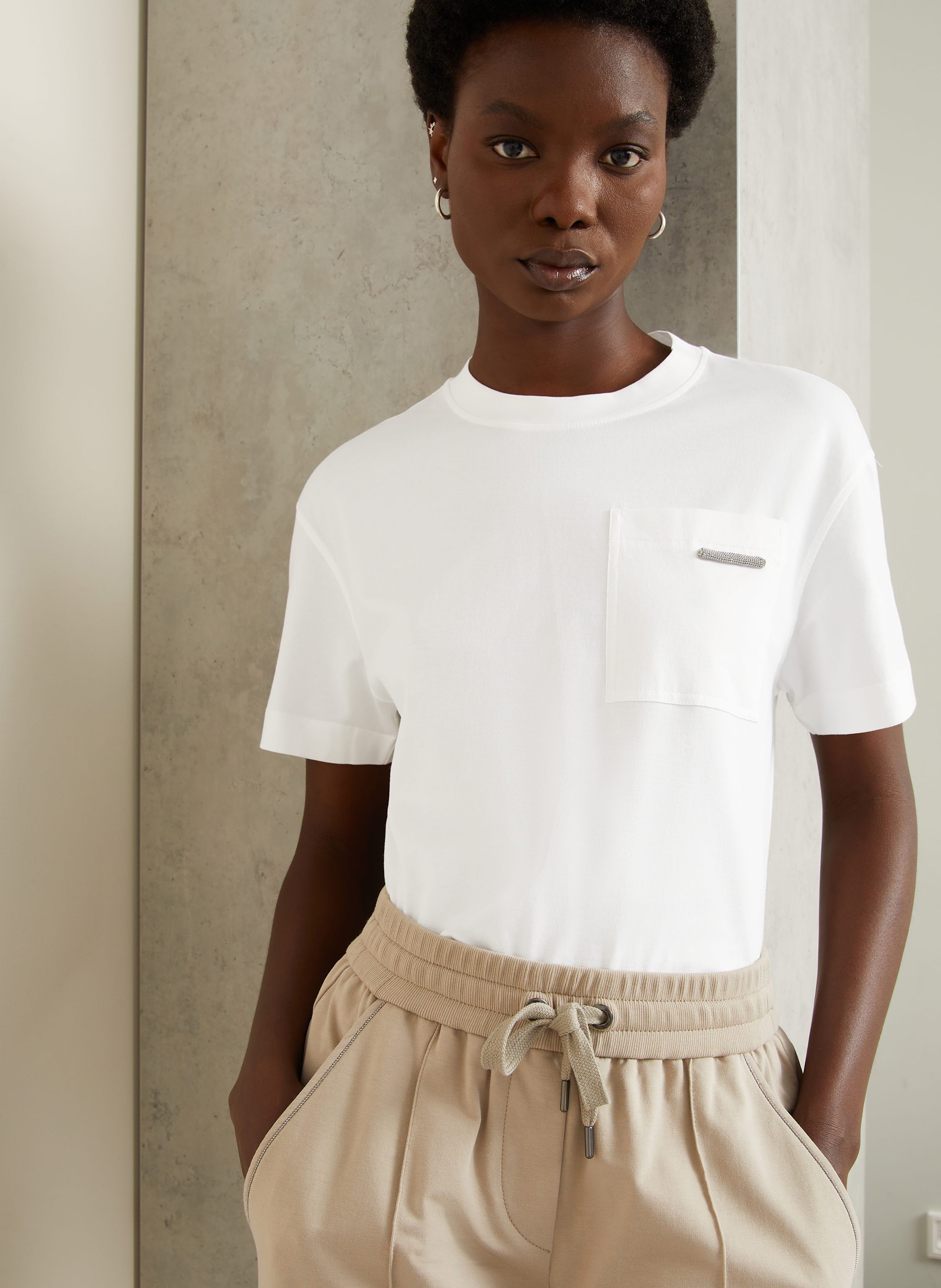 Thumbnail - Brunello Cucinelli T-Shirt weiss