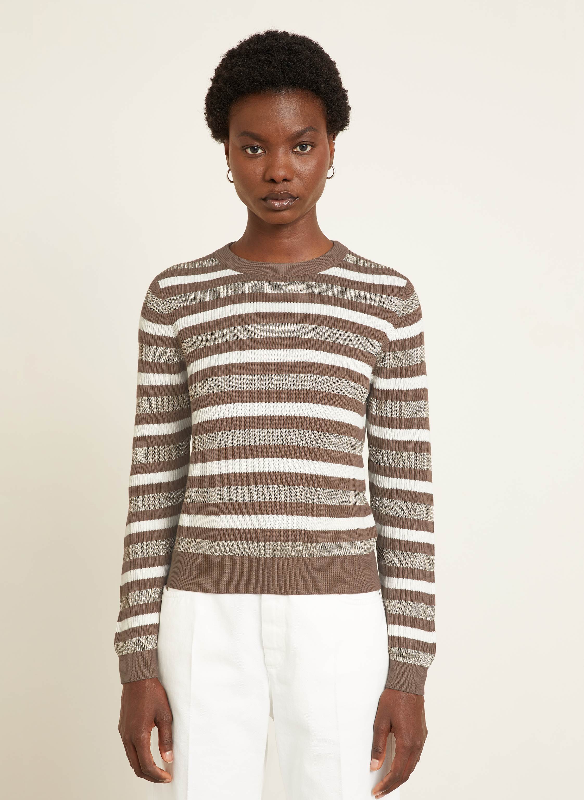 Thumbnail - Brunello Cucinelli Pullover Mit Glizergarn braun