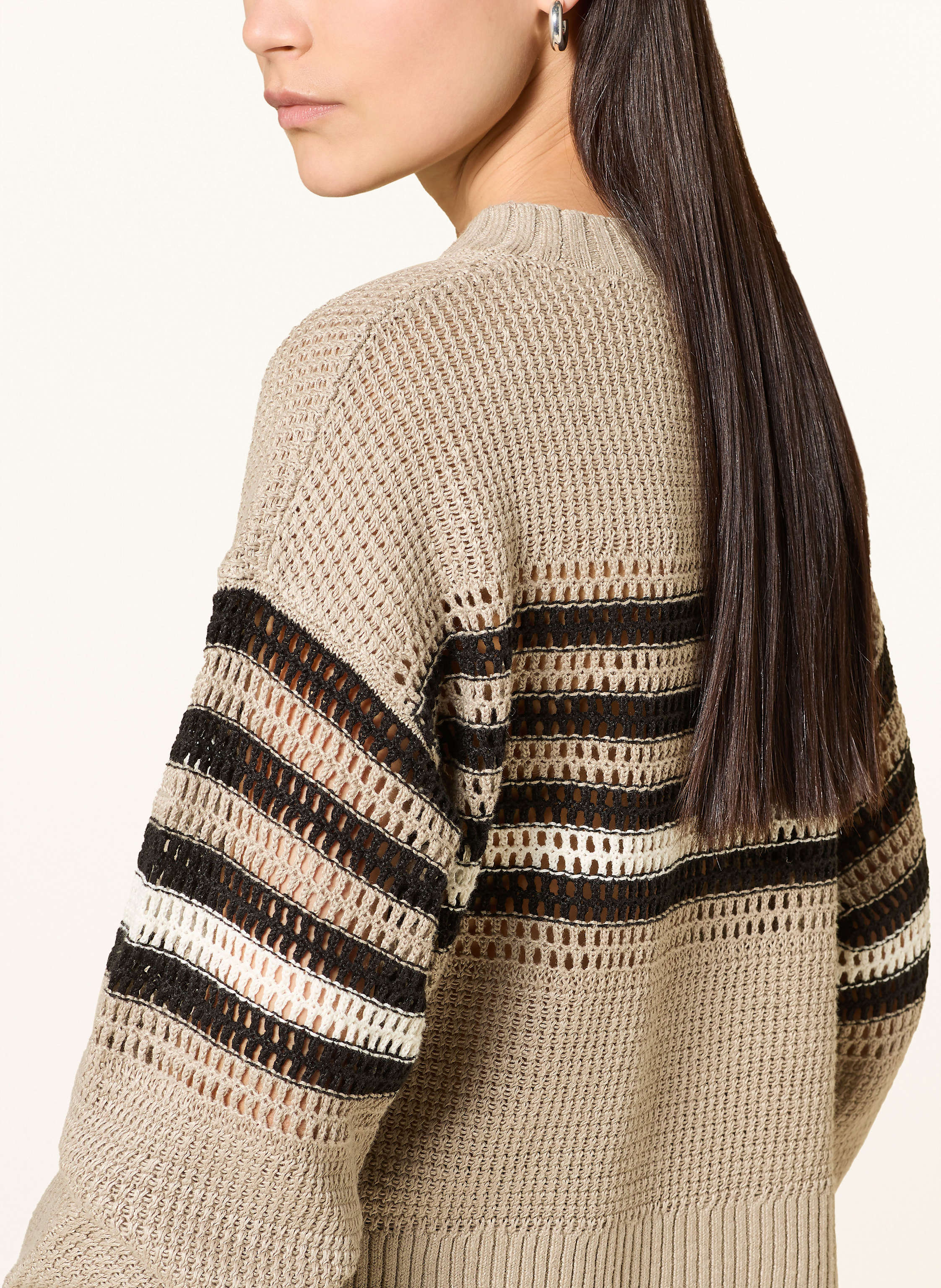 Thumbnail - Reiss Pullover Catrice Aus Leinen beige