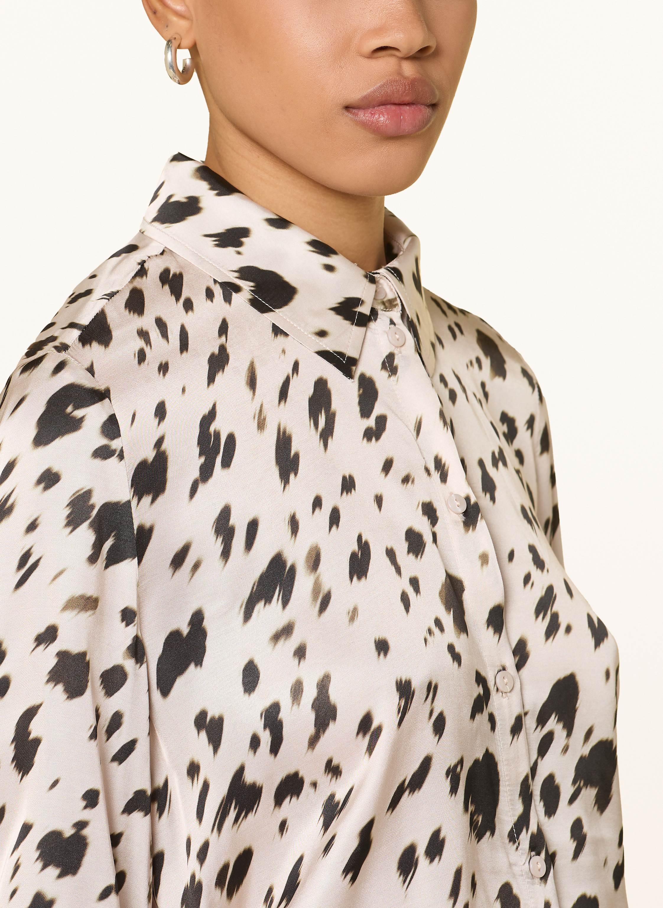 Thumbnail - Catnoir Hemdbluse Aus Satin beige