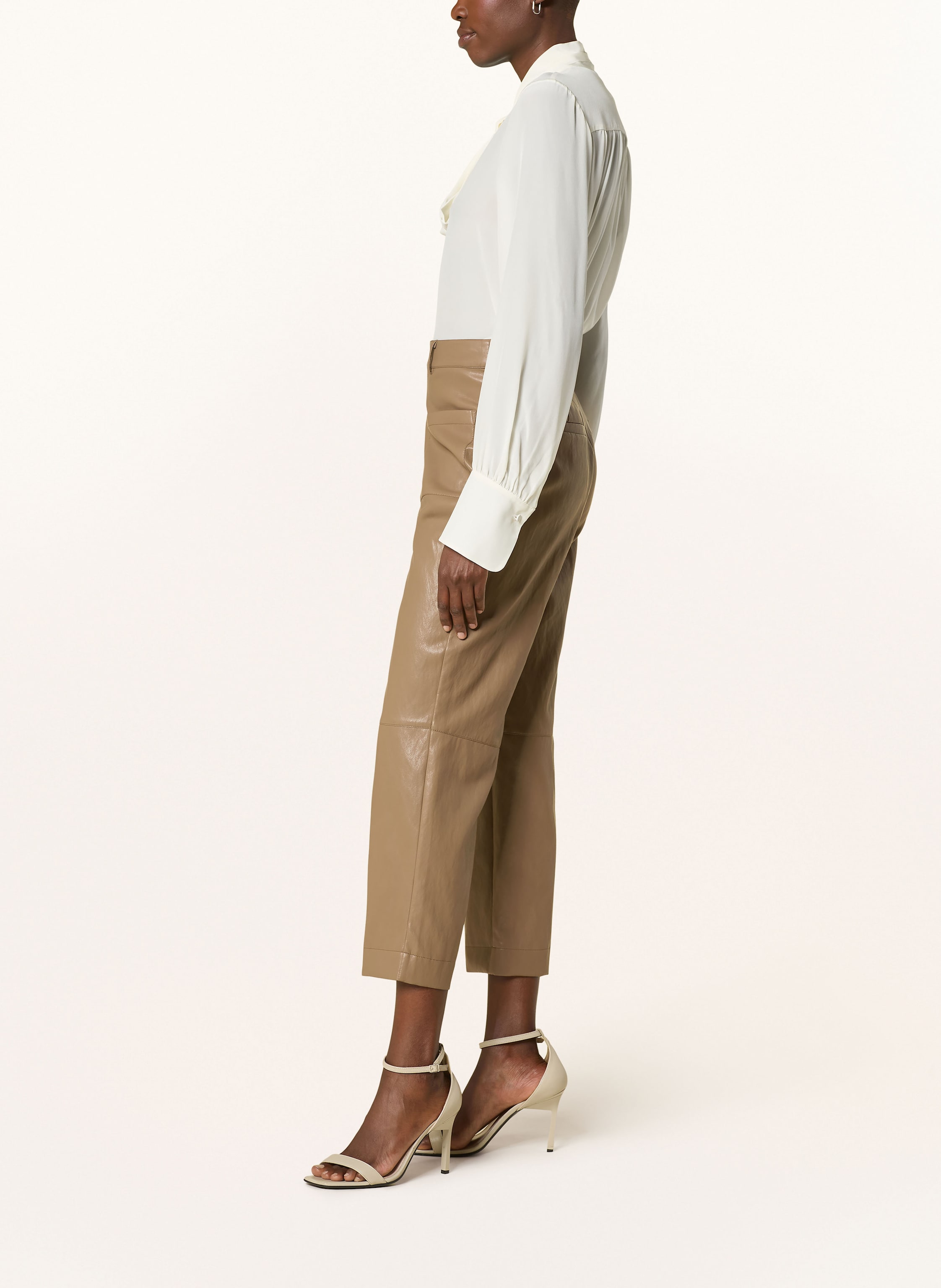 Thumbnail - Catnoir Hose In Lederoptik beige