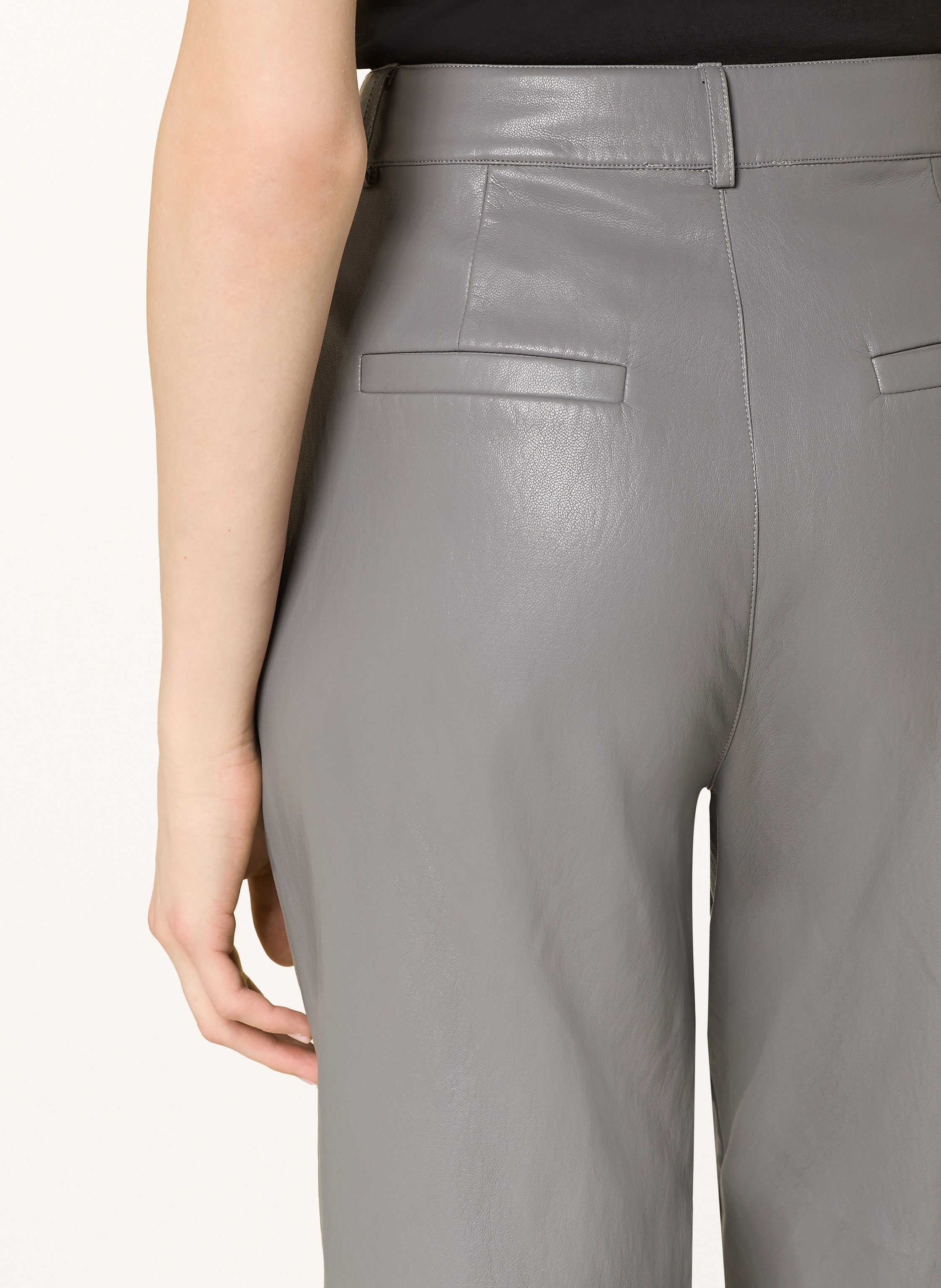 Thumbnail - Catnoir Hose In Lederoptik grau