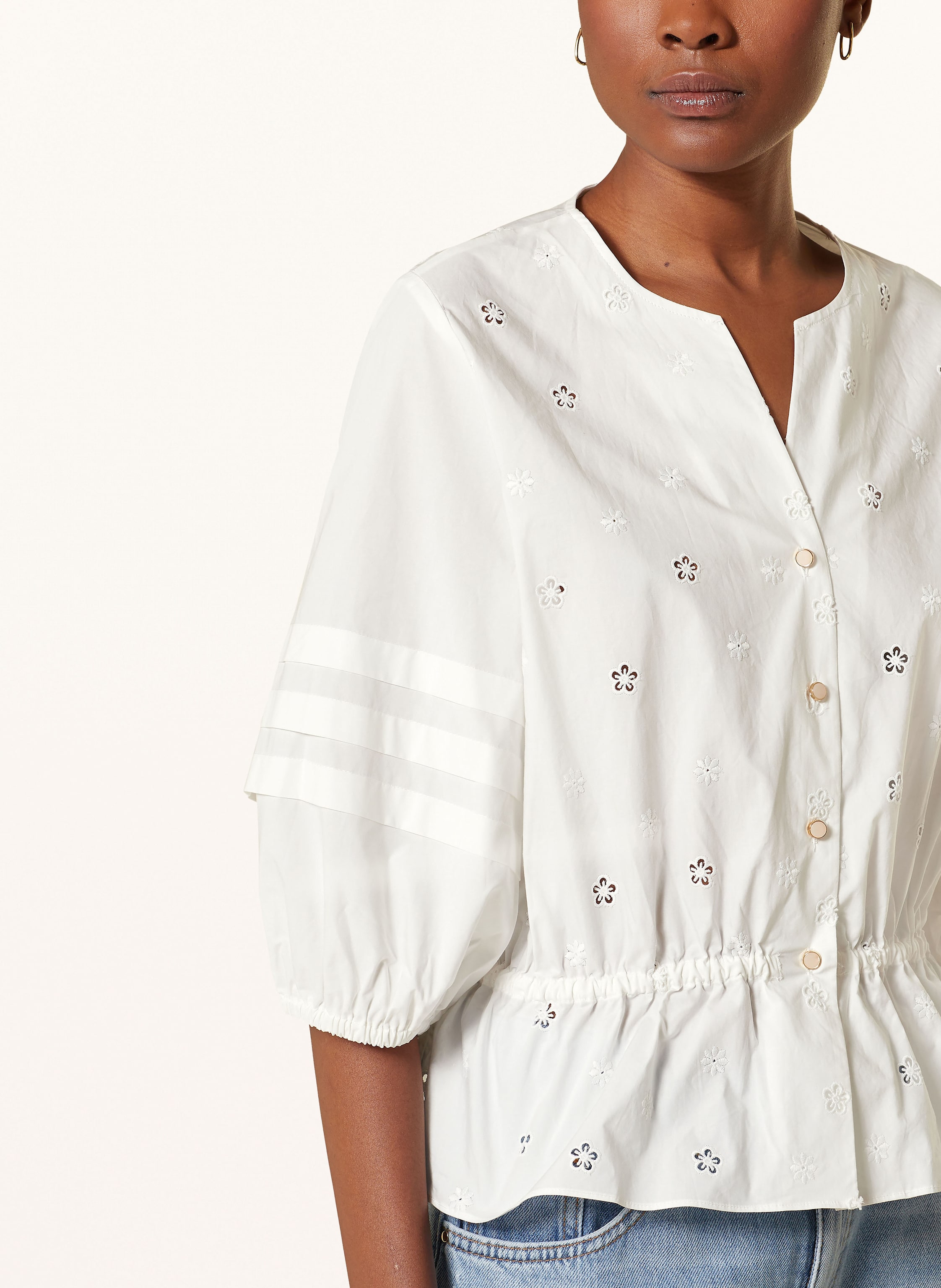 Thumbnail - Claudie Pierlot Bluse Claudia weiss