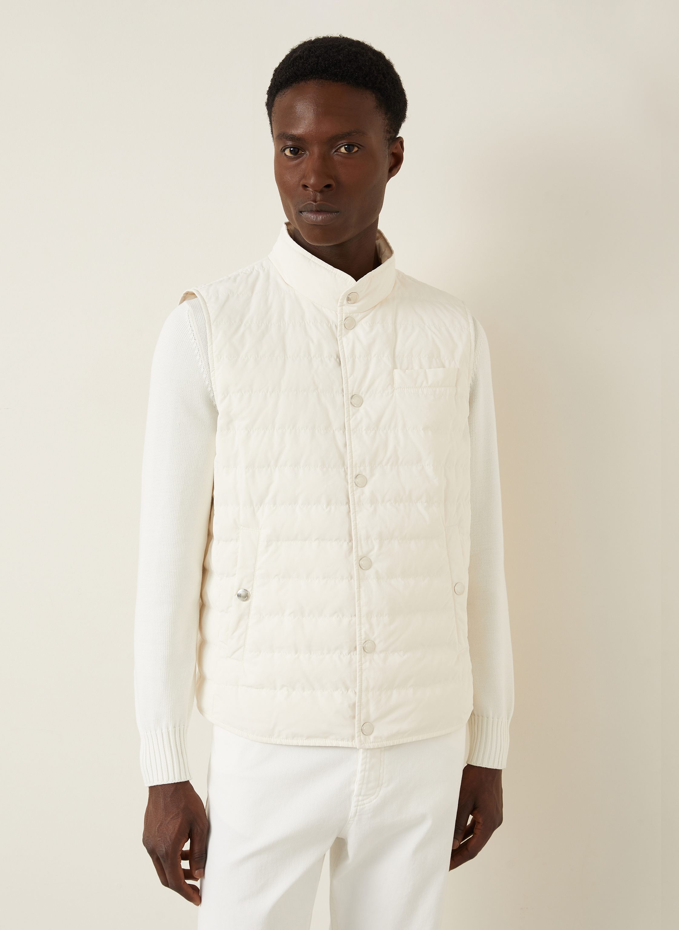 Thumbnail - Brunello Cucinelli Daunenweste beige