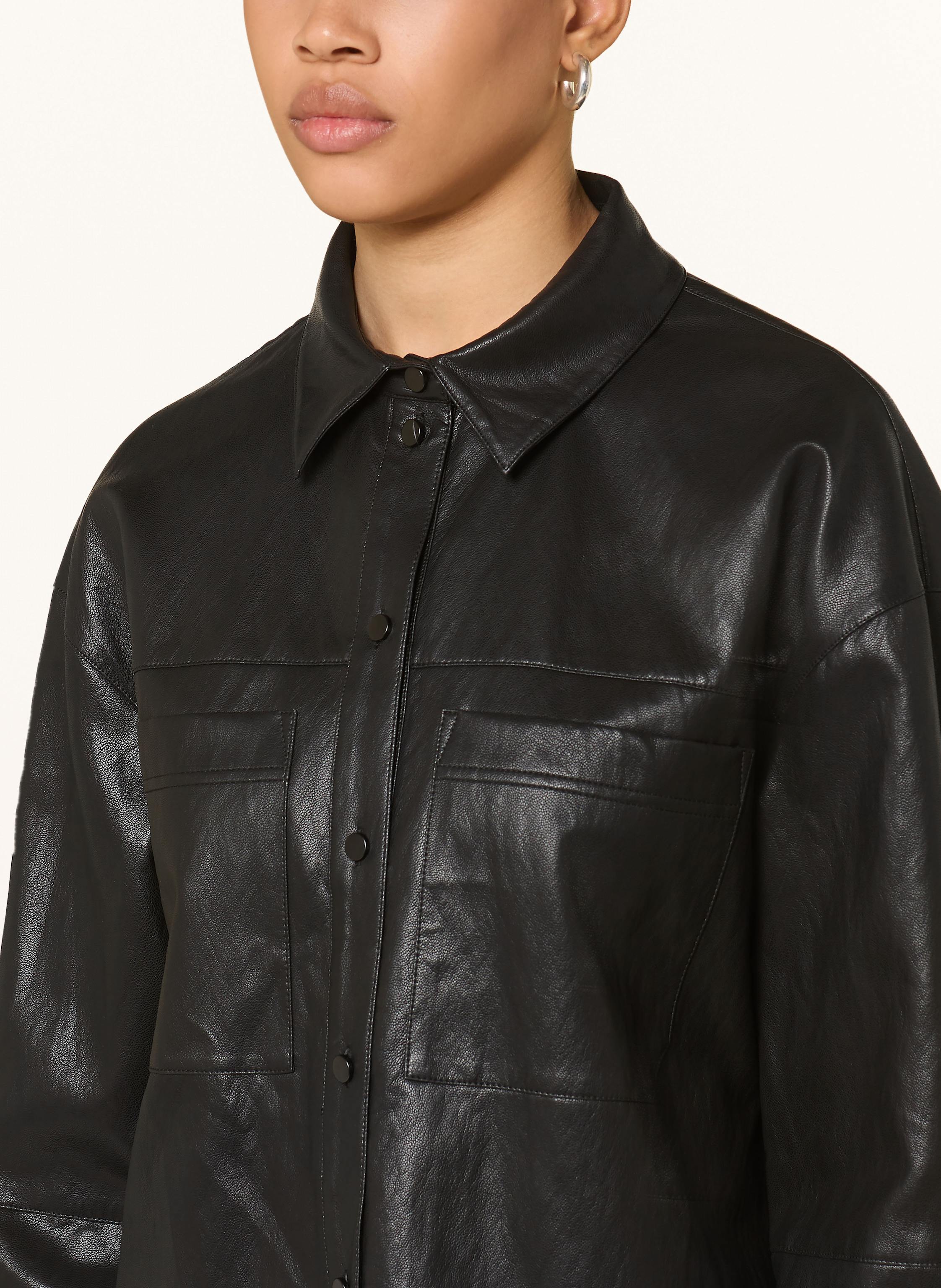 Thumbnail - Catnoir Hemdbluse In Lederoptik schwarz