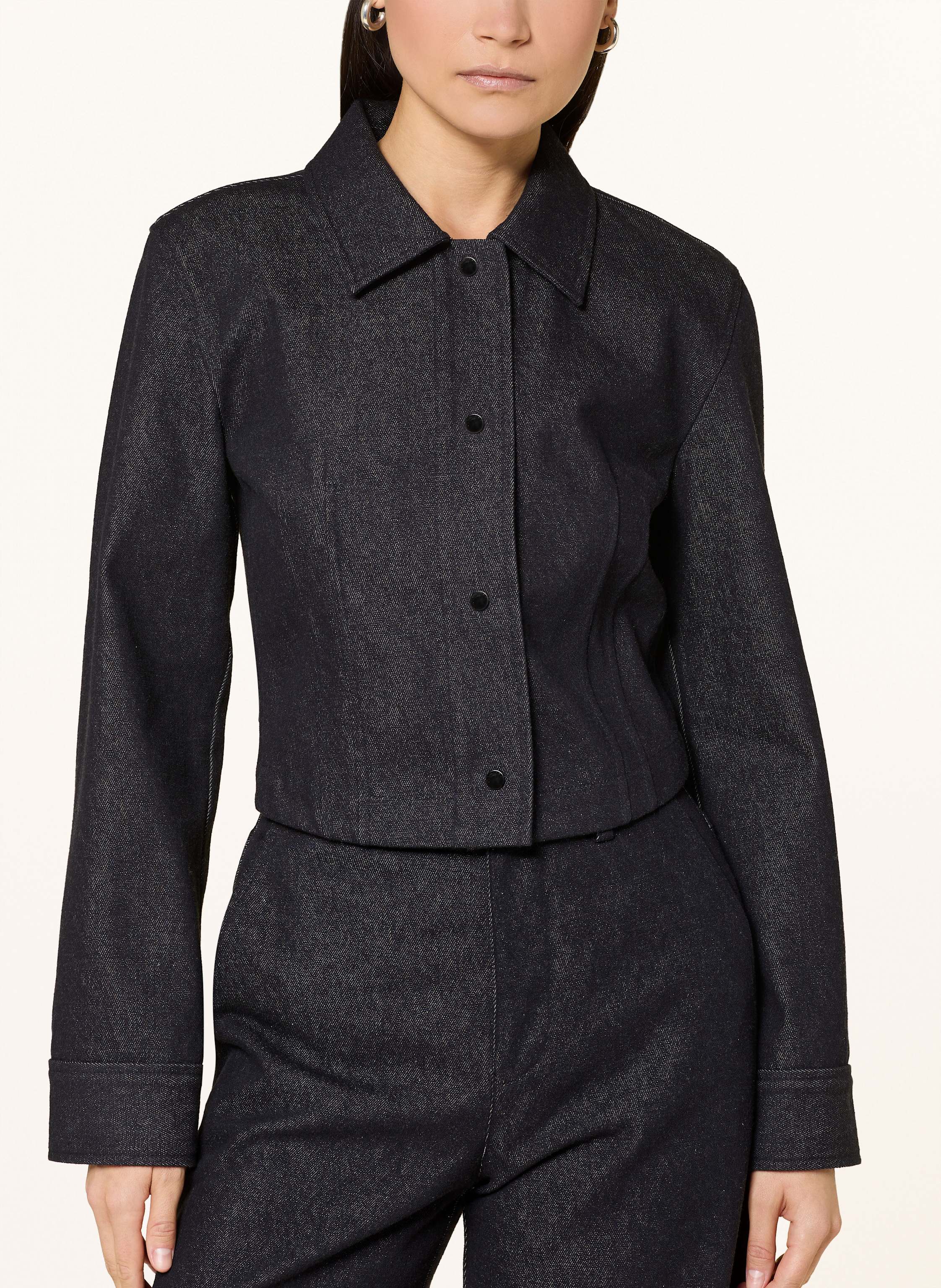 Thumbnail - Vince Cropped-Overjacket blau