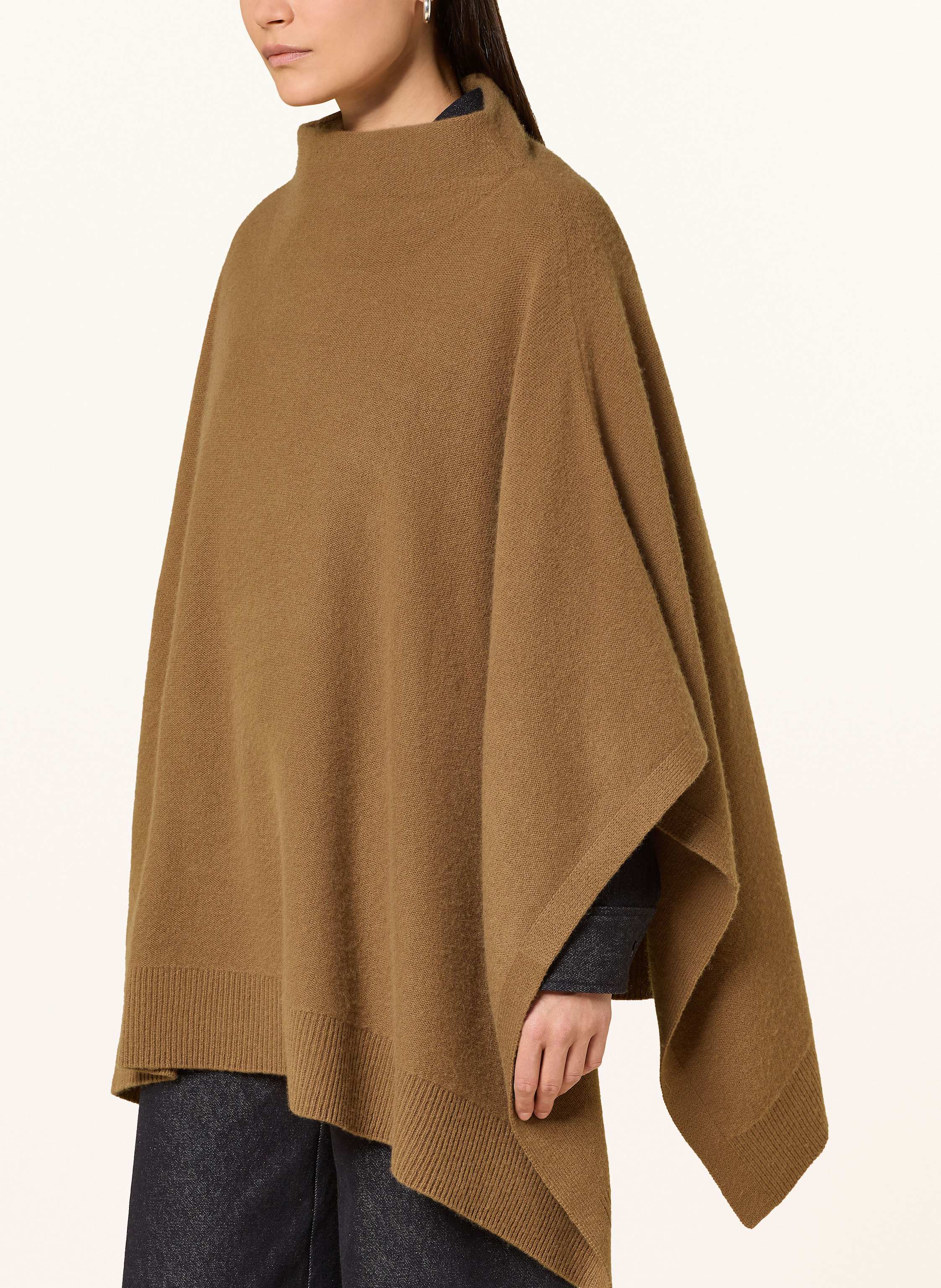 Thumbnail - Vince Cashmere-Poncho braun