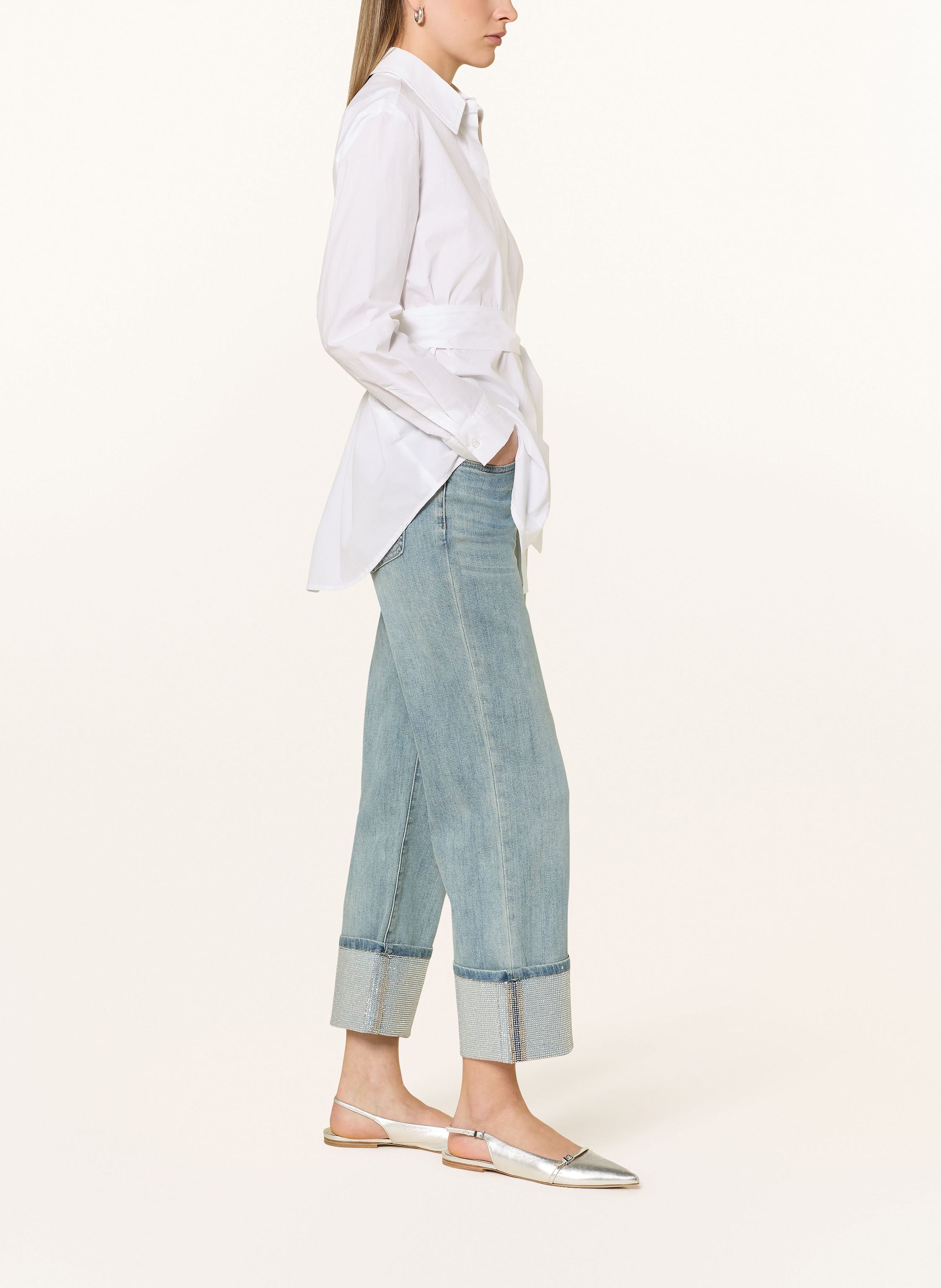 Thumbnail - Miss Goodlife Straight Jeans Mit Schmucksteinen blau
