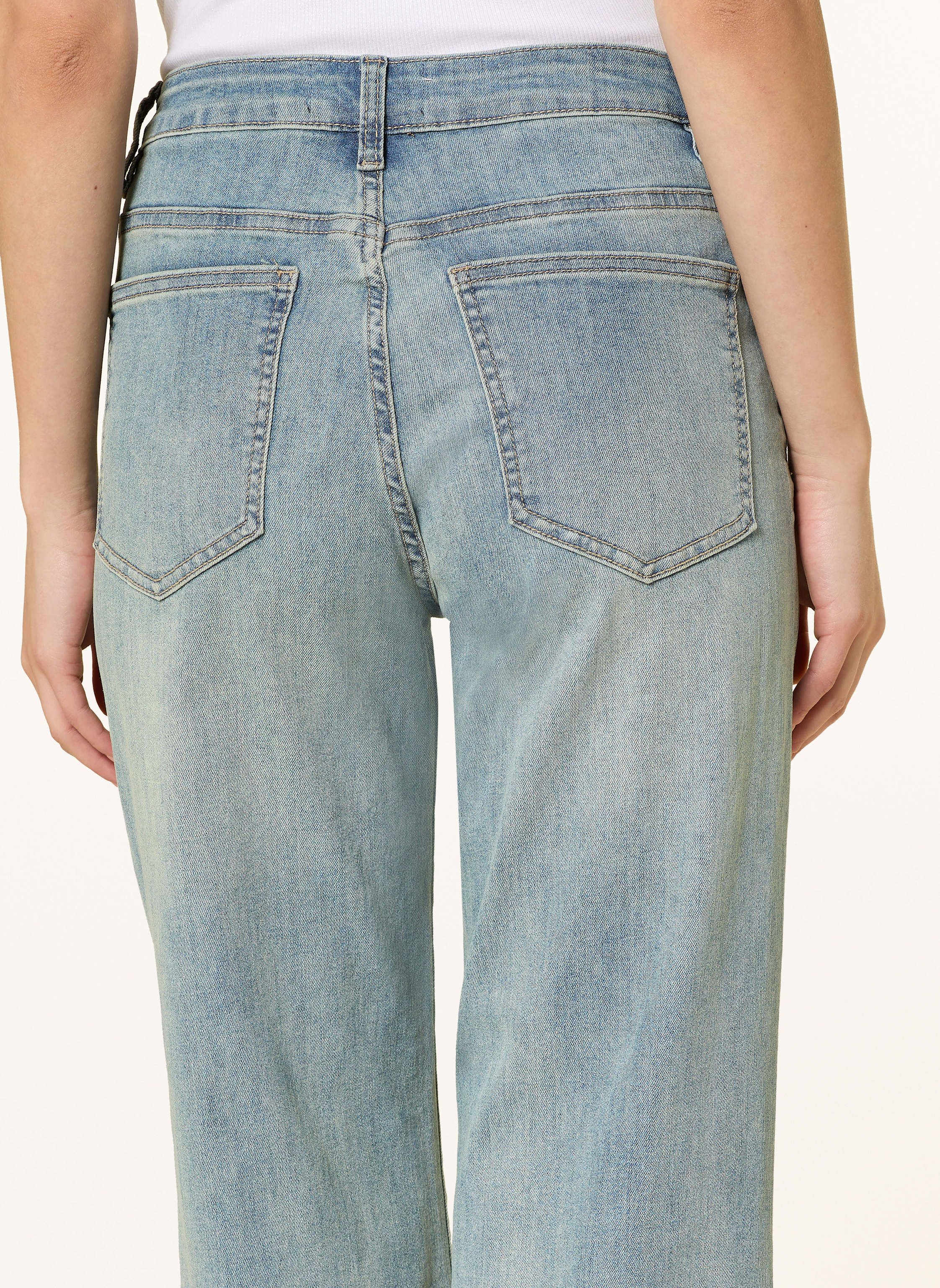 Thumbnail - Miss Goodlife Straight Jeans Mit Schmucksteinen blau