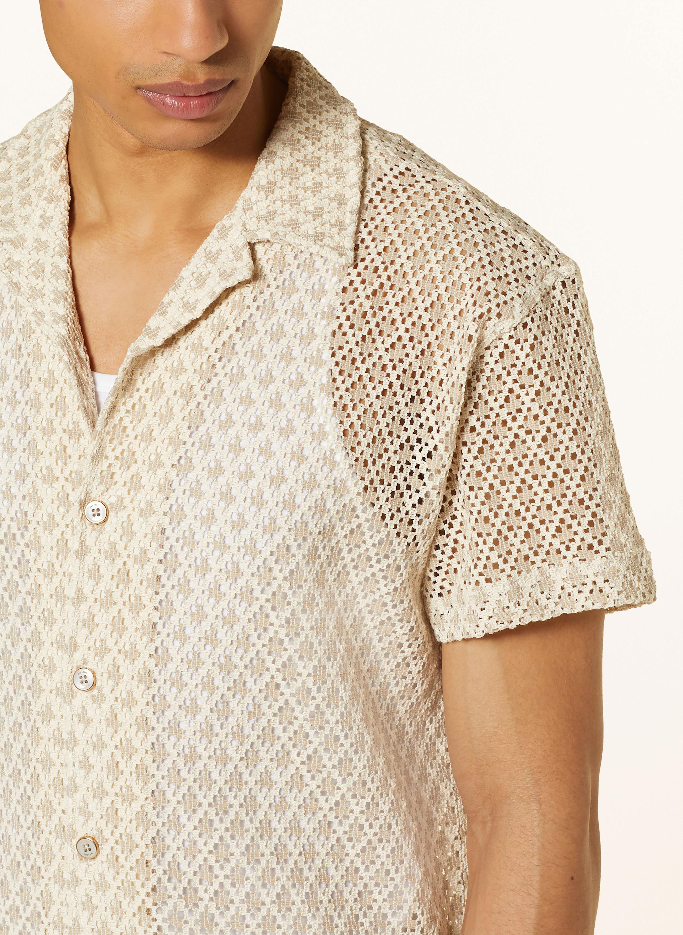 Thumbnail - Reiss Häkelhemd Sterling Regular Fit beige