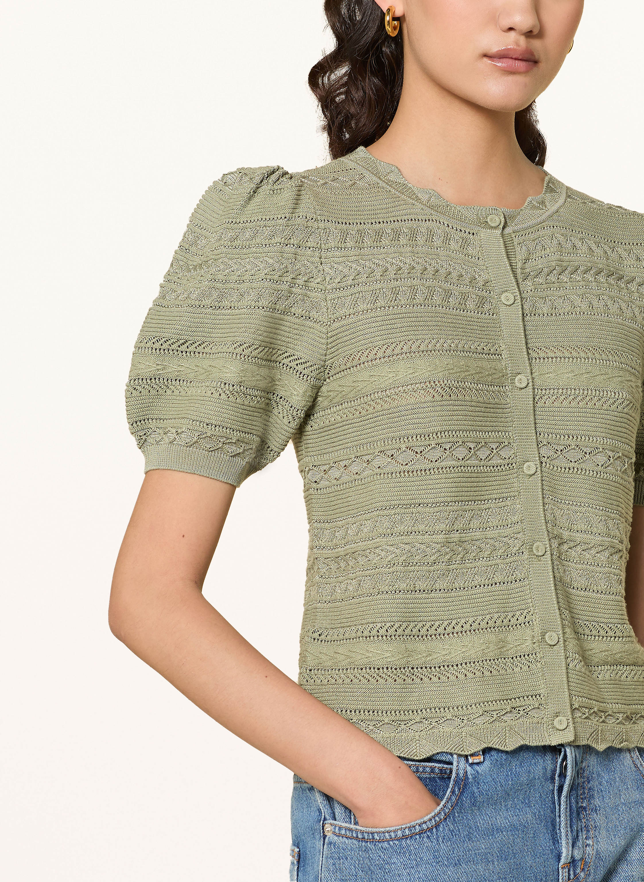 Thumbnail - Ba&Sh Strickshirt Vinat gruen