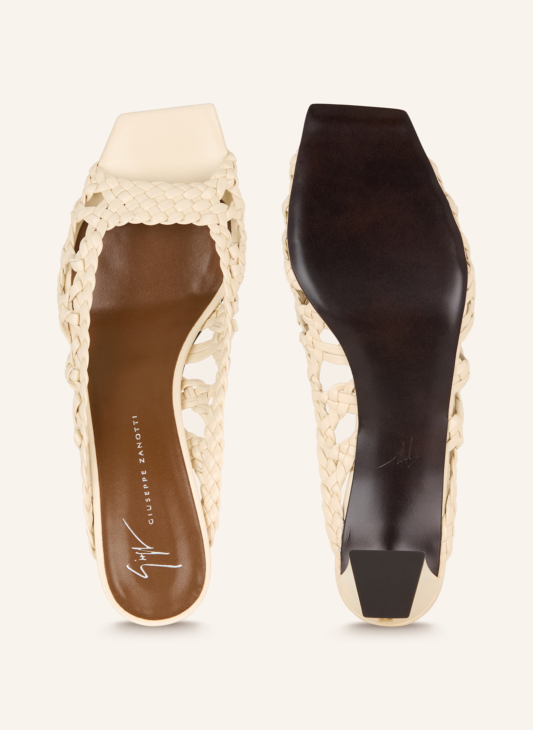 Thumbnail - Giuseppe Zanotti Design Mules Panier Martin beige