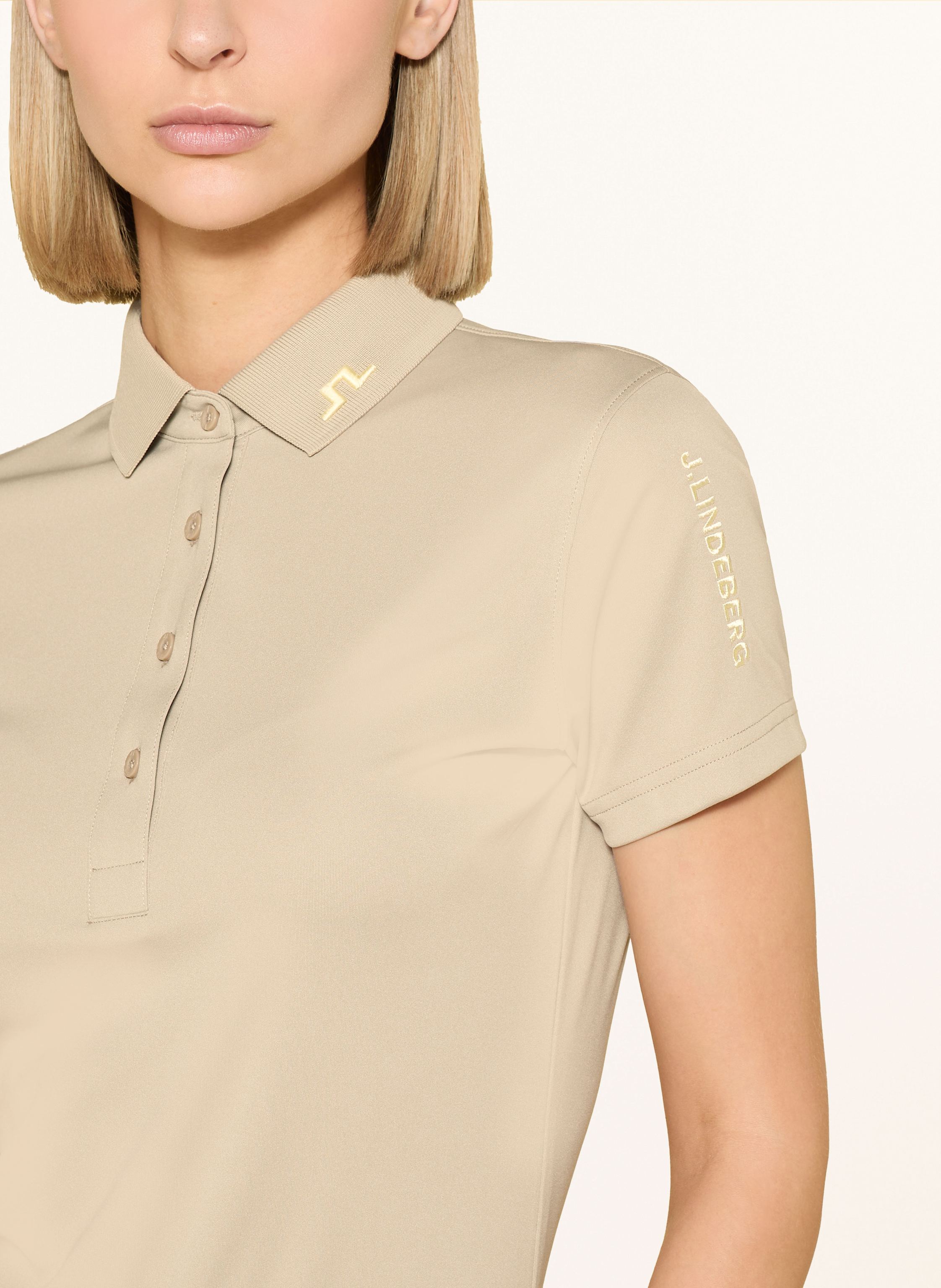 Thumbnail - J.Lindeberg Funktions-Poloshirt braun