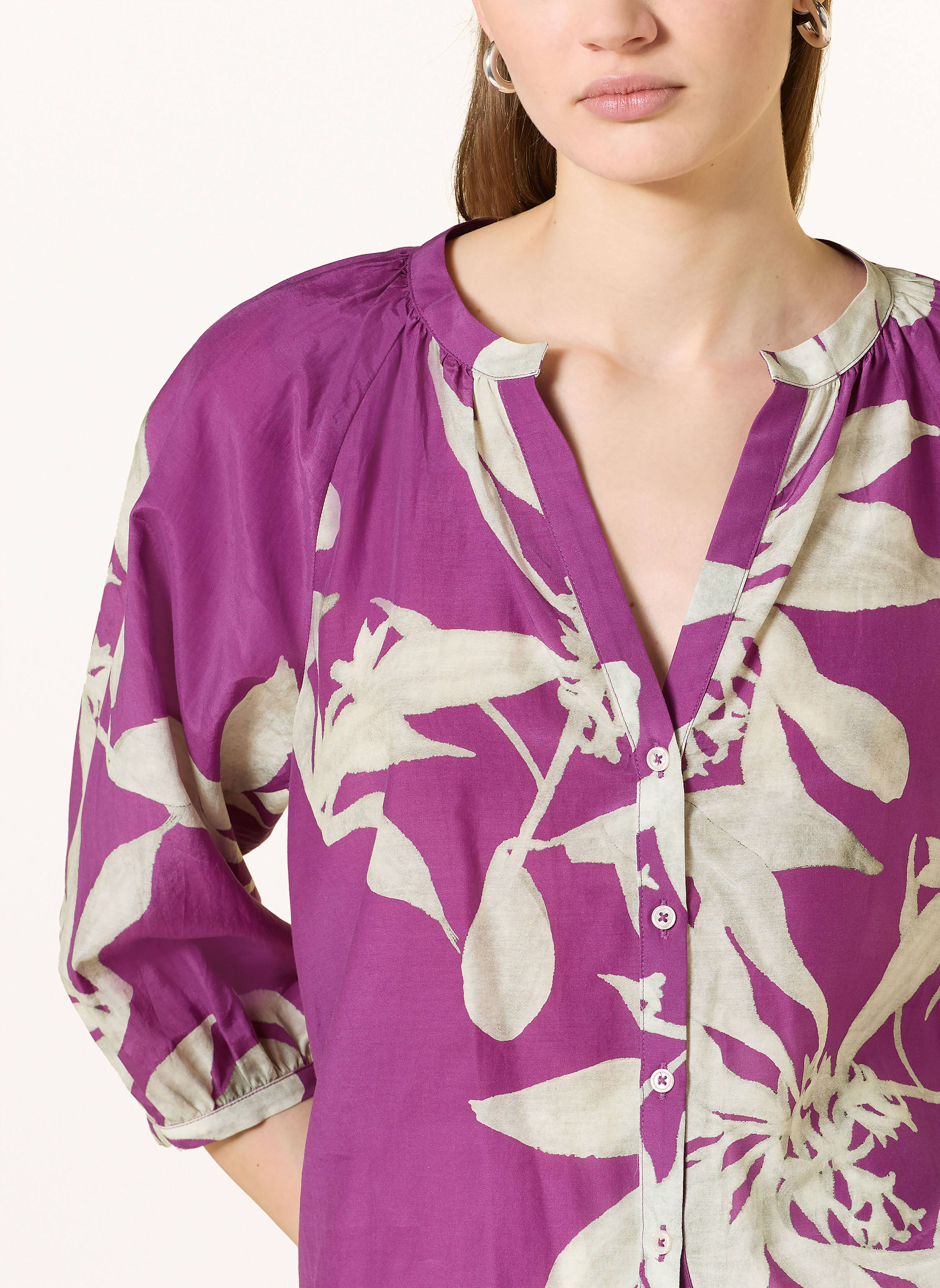 Thumbnail - Marc O'polo Bluse Mit 3/4-Arm lila