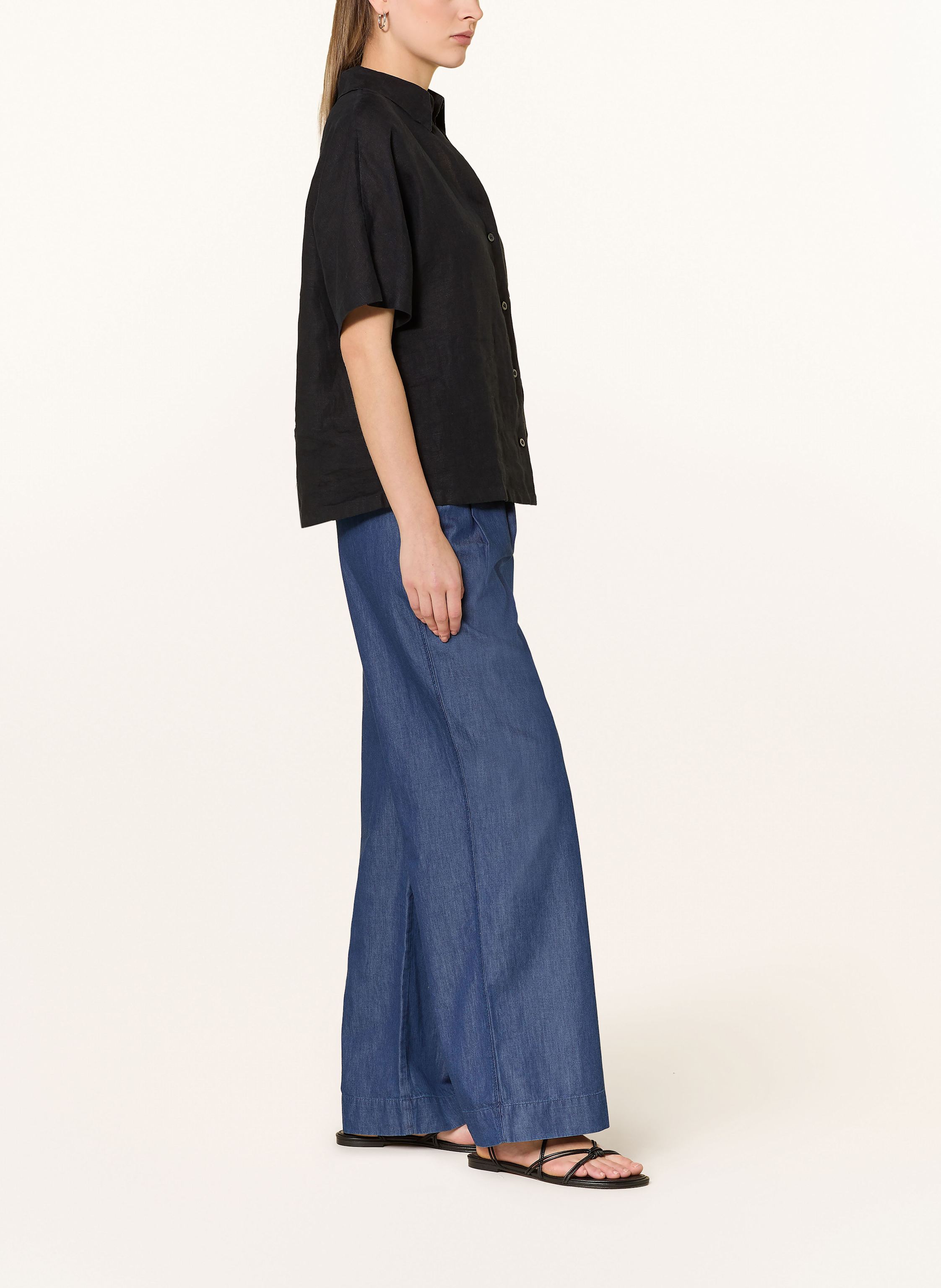 Thumbnail - Marc O'polo Marlenehose In Jeansoptik blau