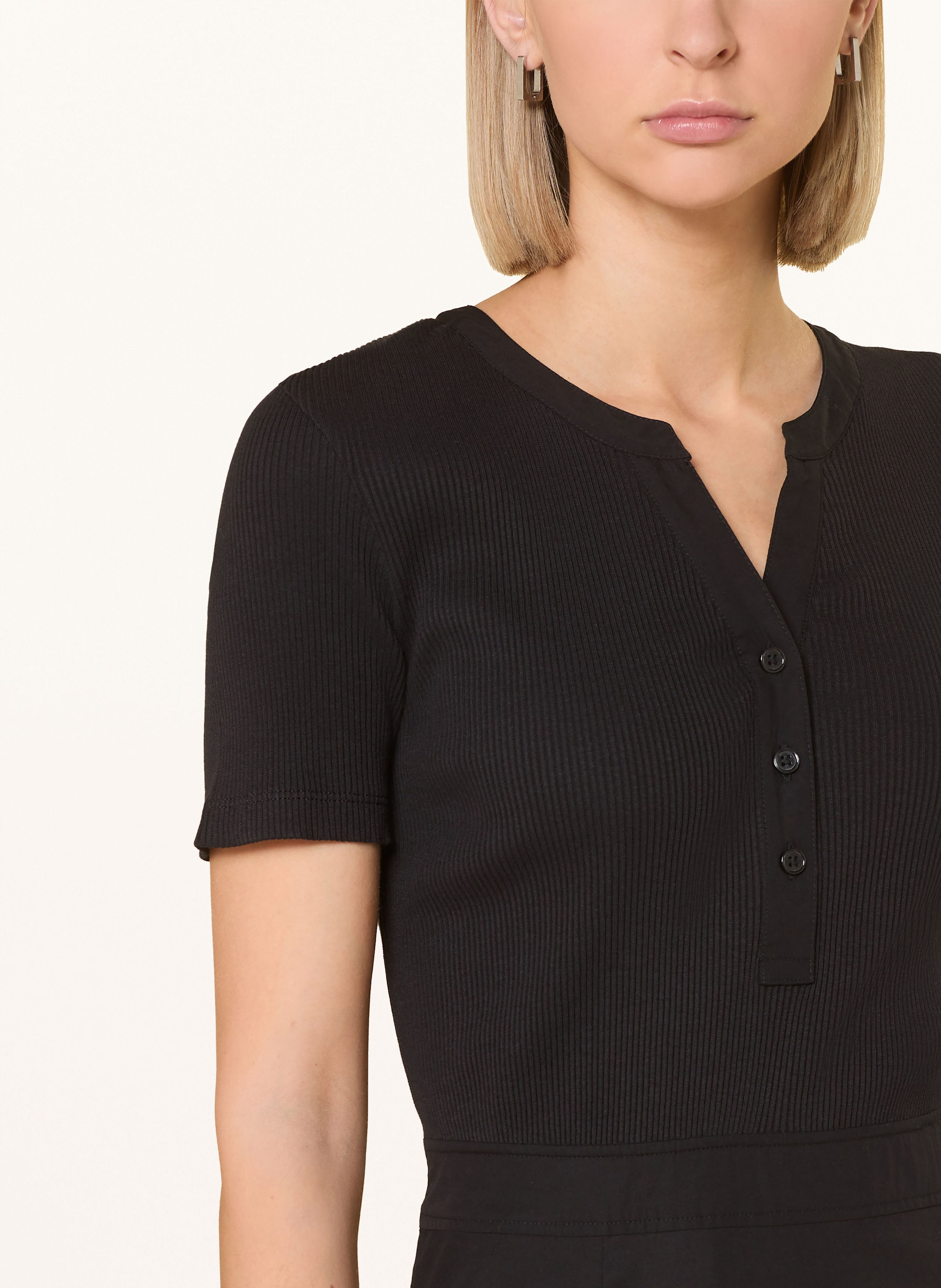Thumbnail - Marc O'polo Kleid Im Materialmix schwarz
