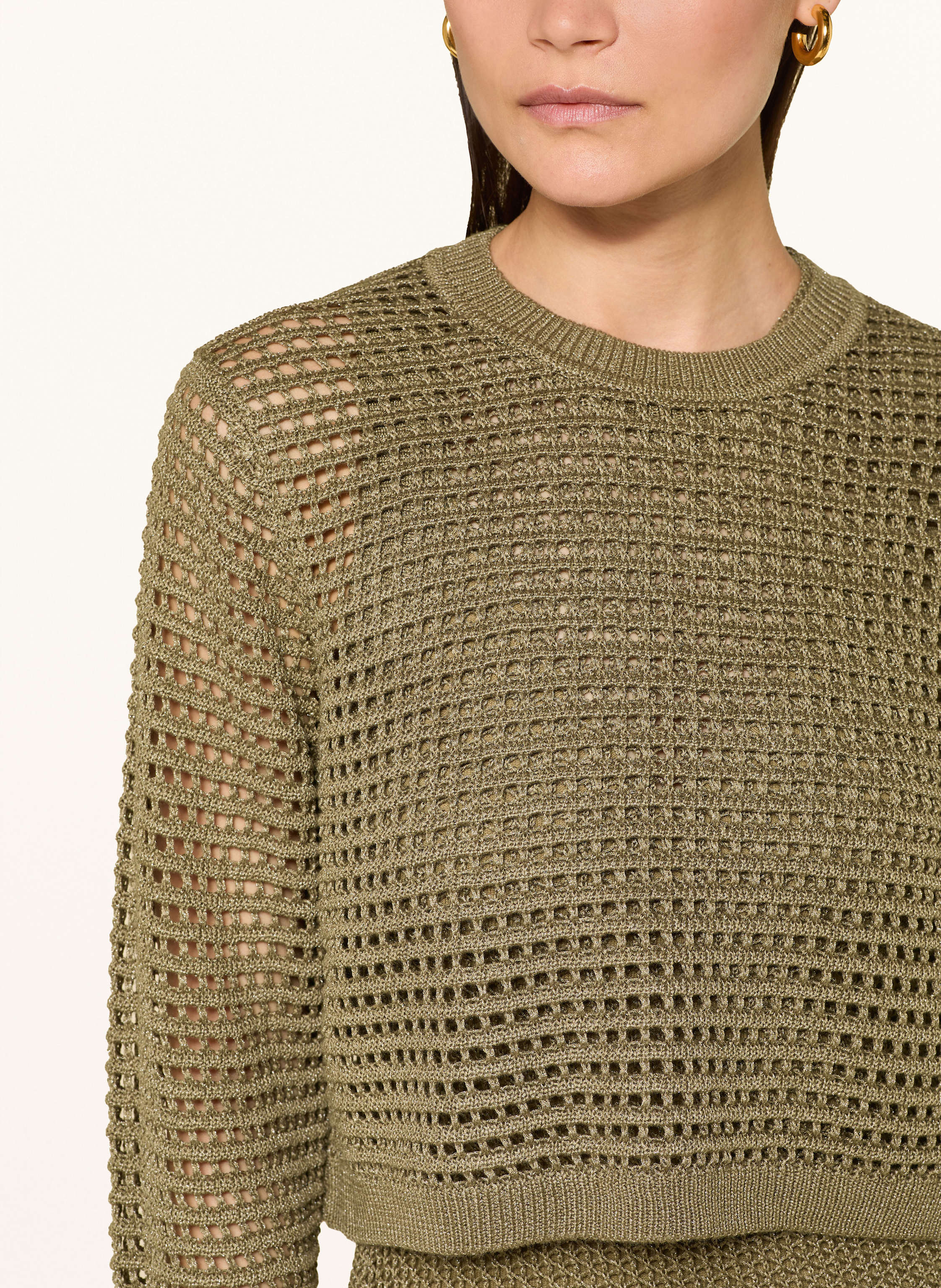 Thumbnail - Allsaints Set Miro: Strickkleid Und Pullover gruen