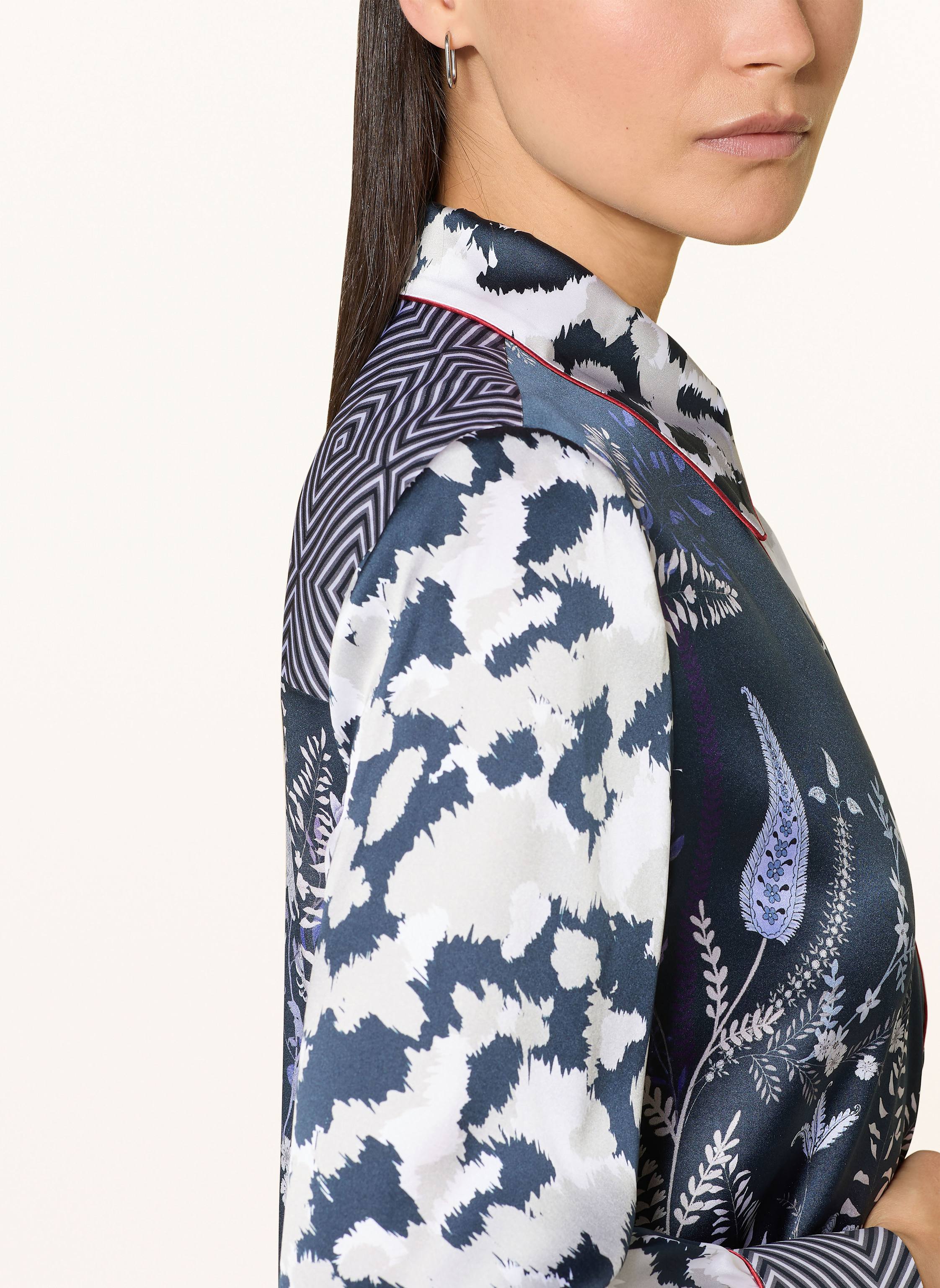 Thumbnail - Herzen's Angelegenheit Hemdbluse Aus Seide blau