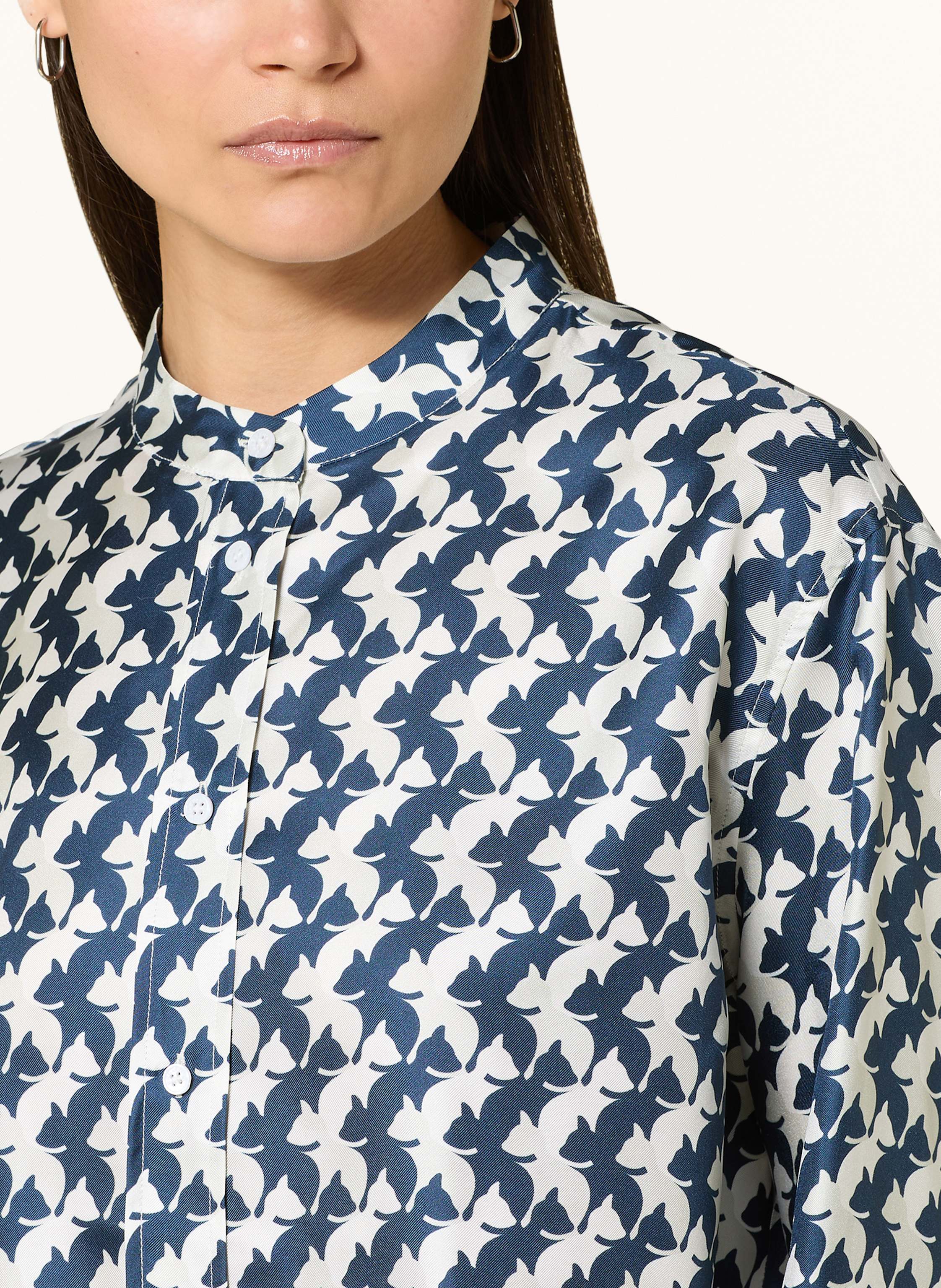 Thumbnail - Herzen's Angelegenheit Seidenbluse blau