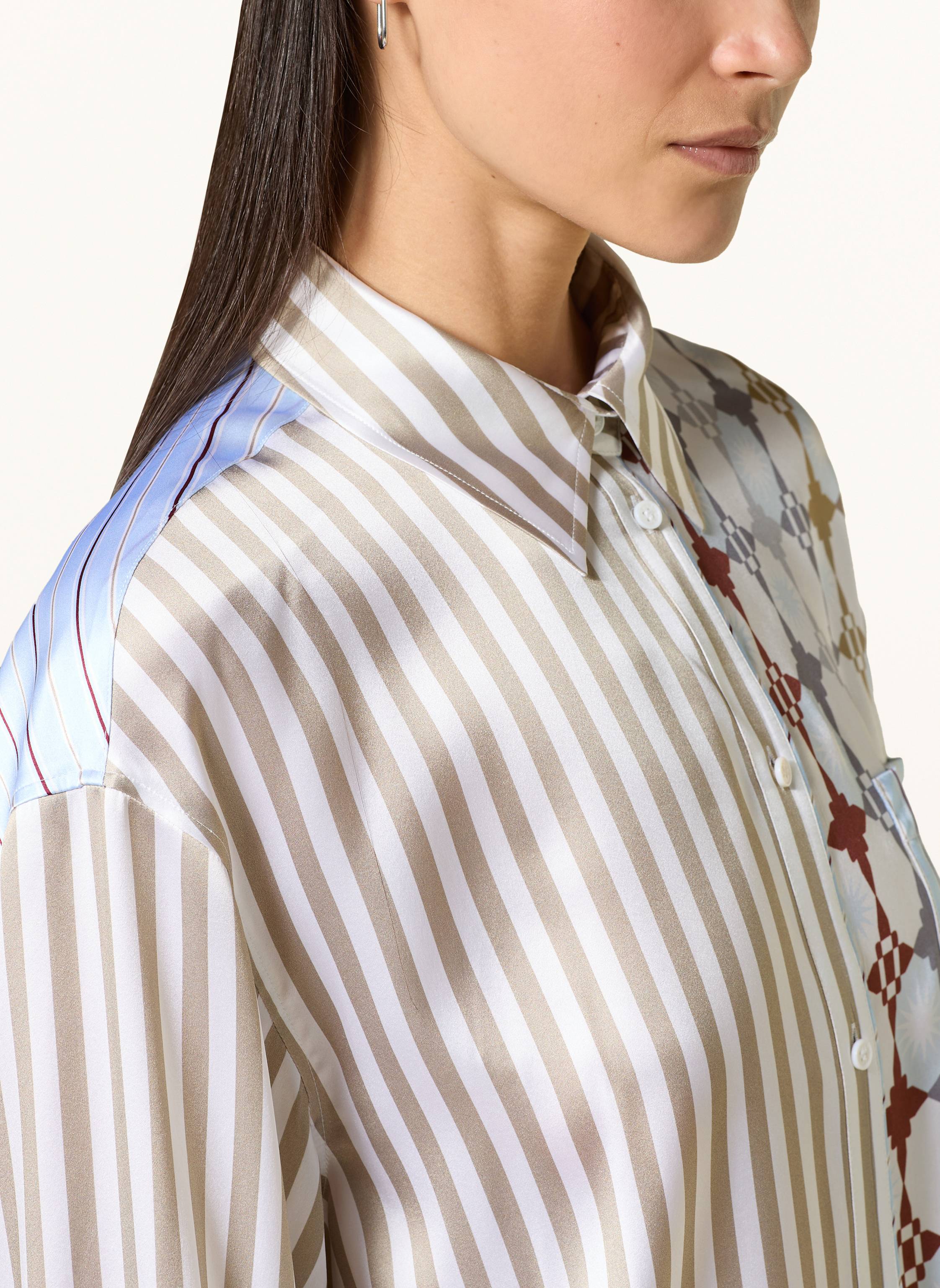 Thumbnail - Herzen's Angelegenheit Hemdbluse Aus Seide blau