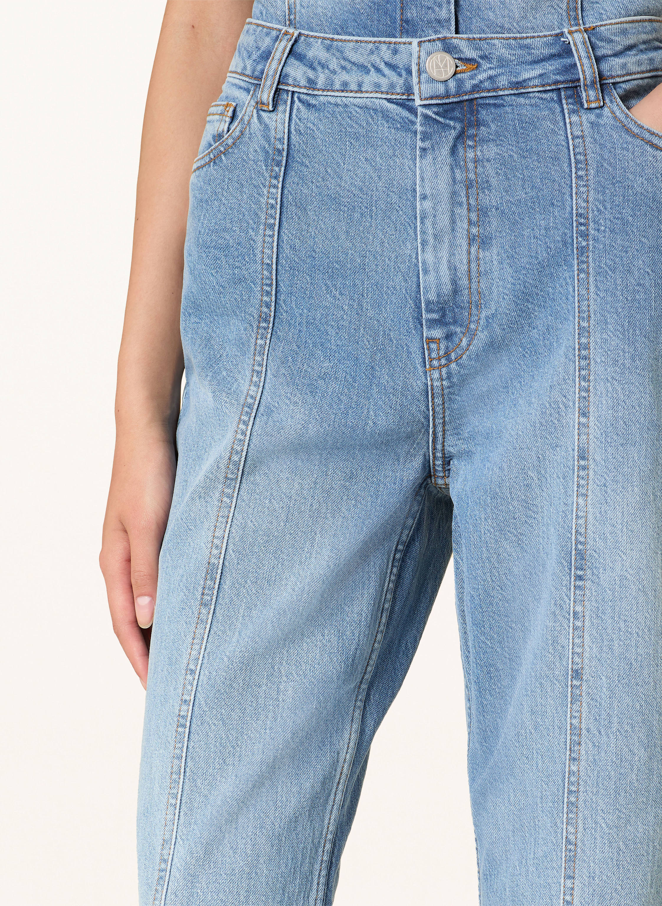 Thumbnail - Msch Copenhagen Straight Jeans Mscheli Ada blau