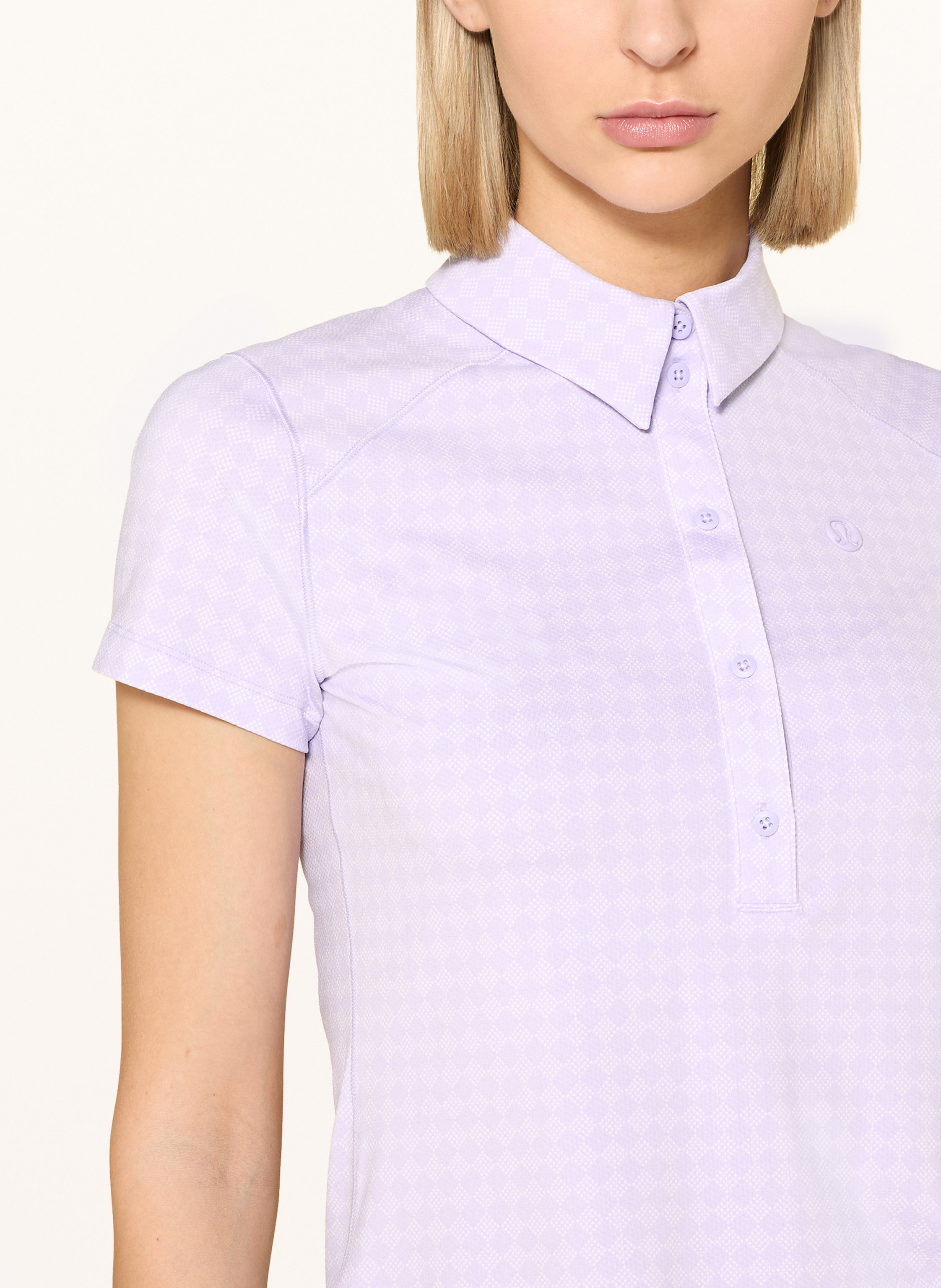Thumbnail - Lululemon Funktions-Poloshirt lila