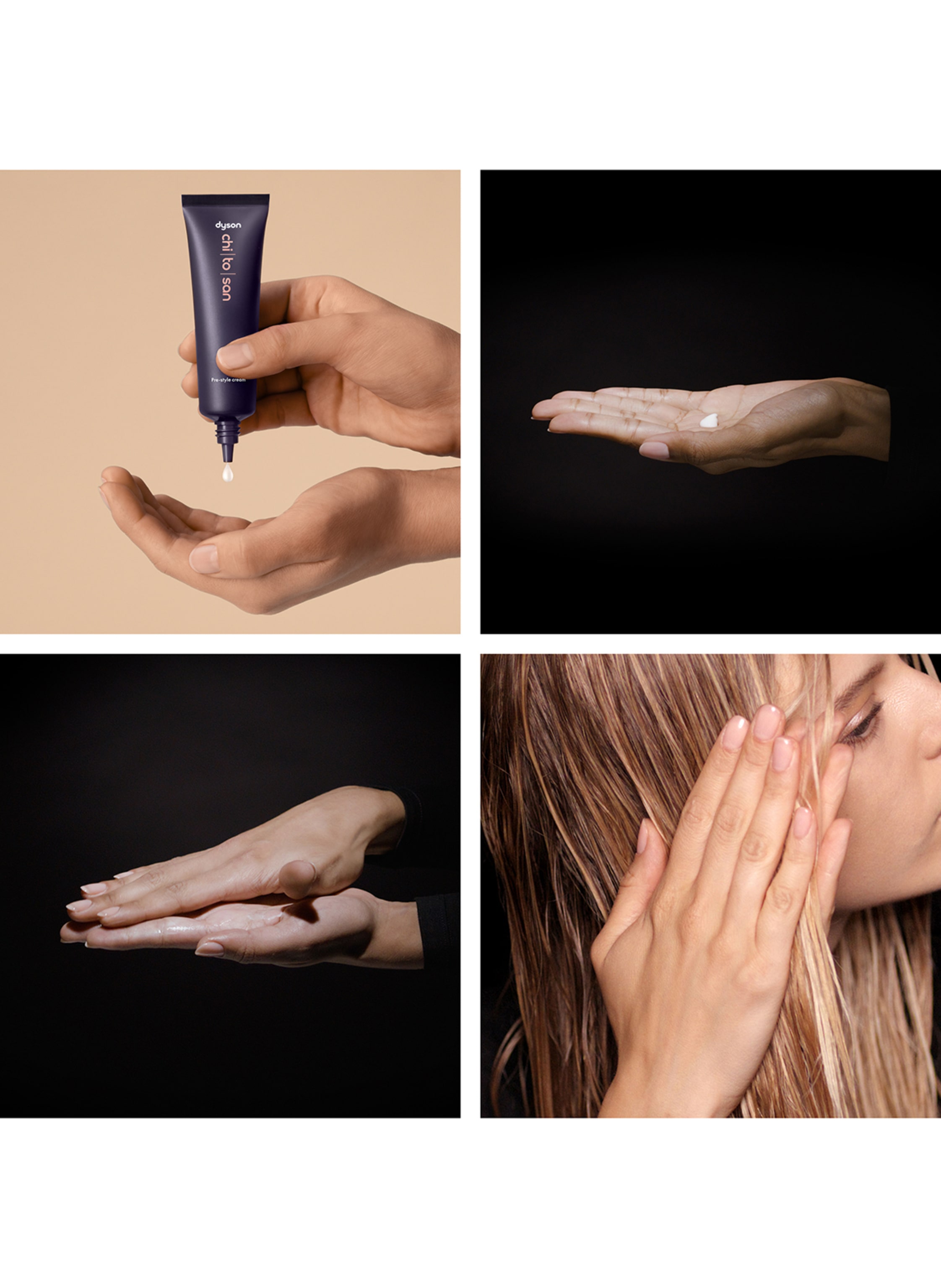 Thumbnail - Dyson Chitosan™ Pre-Style Cream für glattes bis welliges Haar, leichte Pflege 30 ml