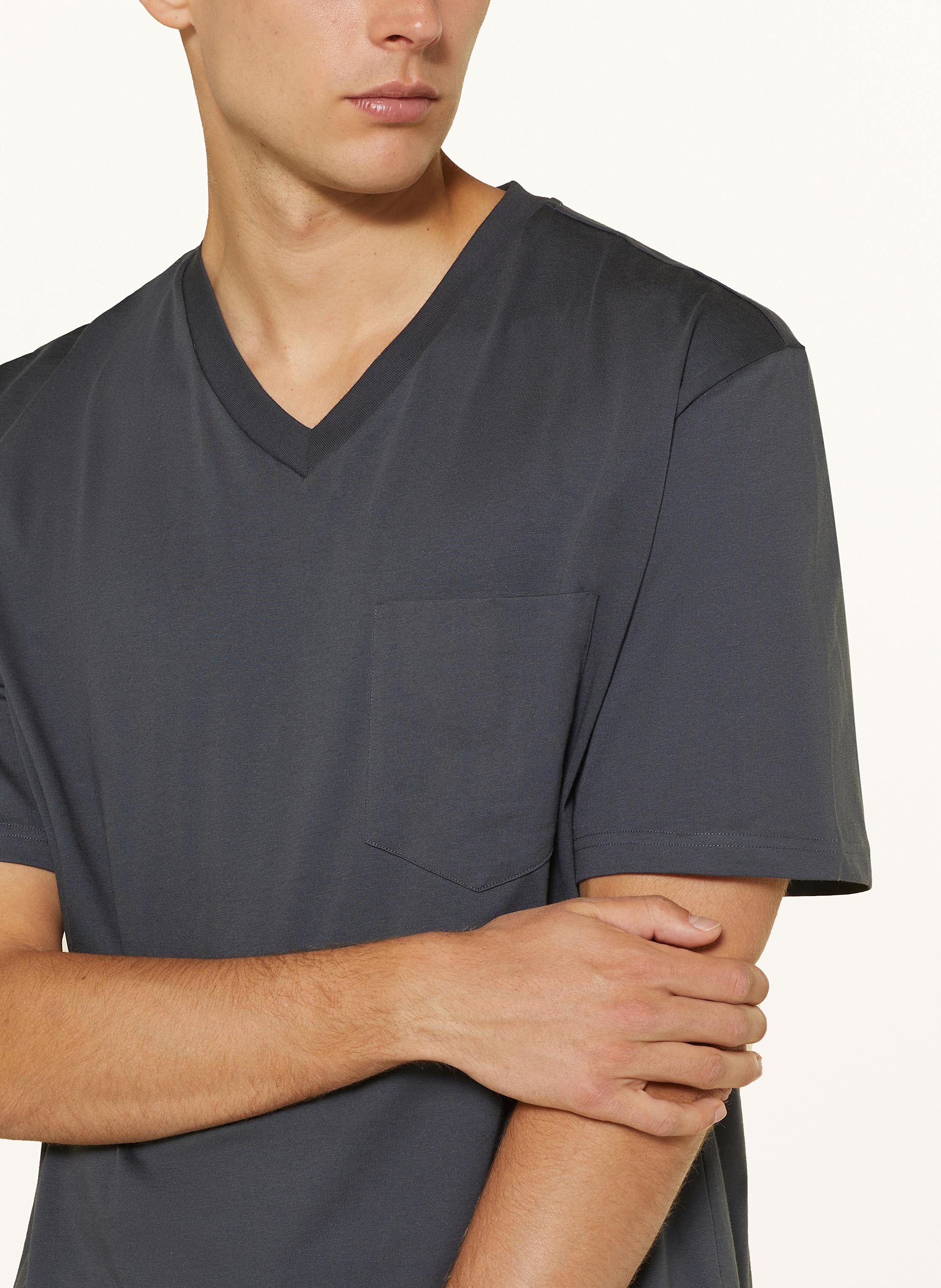 Thumbnail - Schiesser Shorty-Schlafanzug Ebony grau